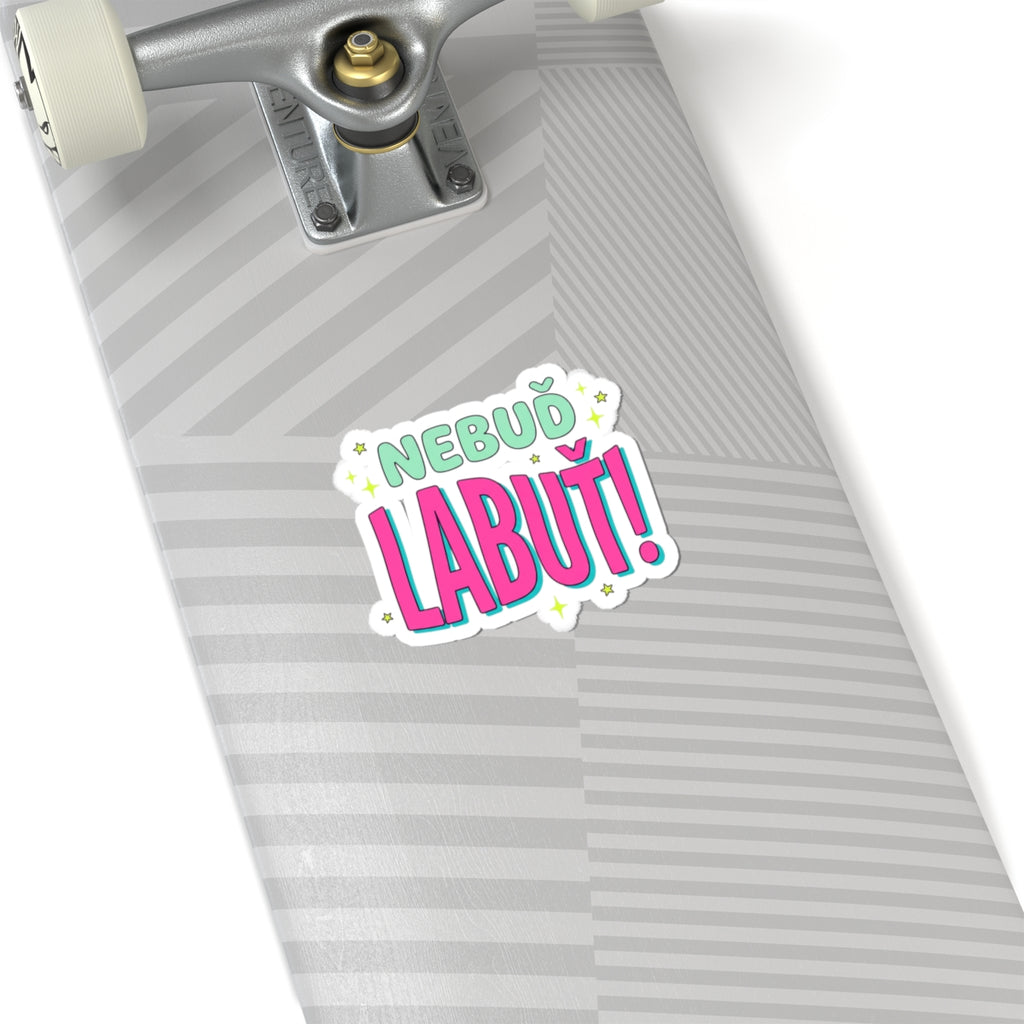 Sassy Czech Phrase Sticker | Gen Z, coquette, pastel typography