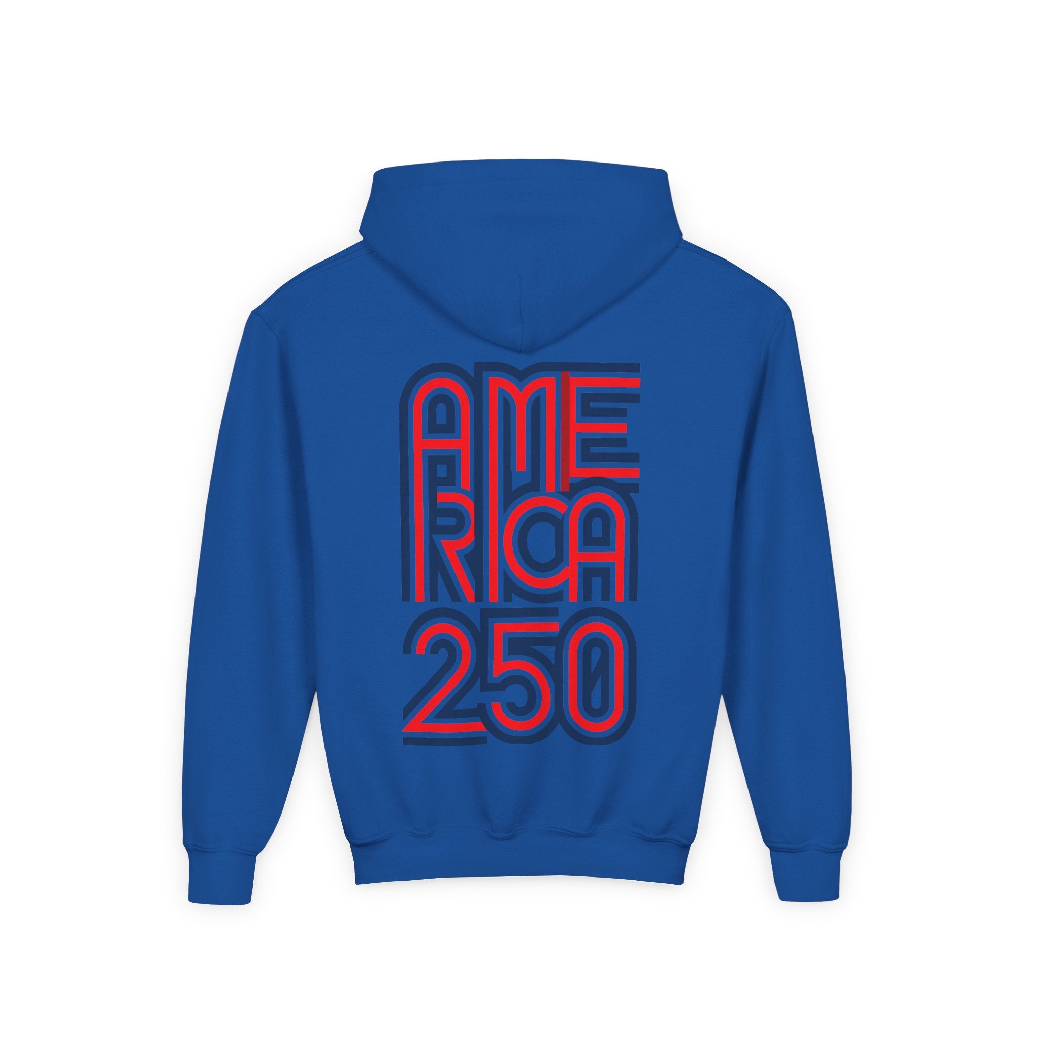 America 250 Hoodie | Patriotic Retro Typography, 250th Anniversary