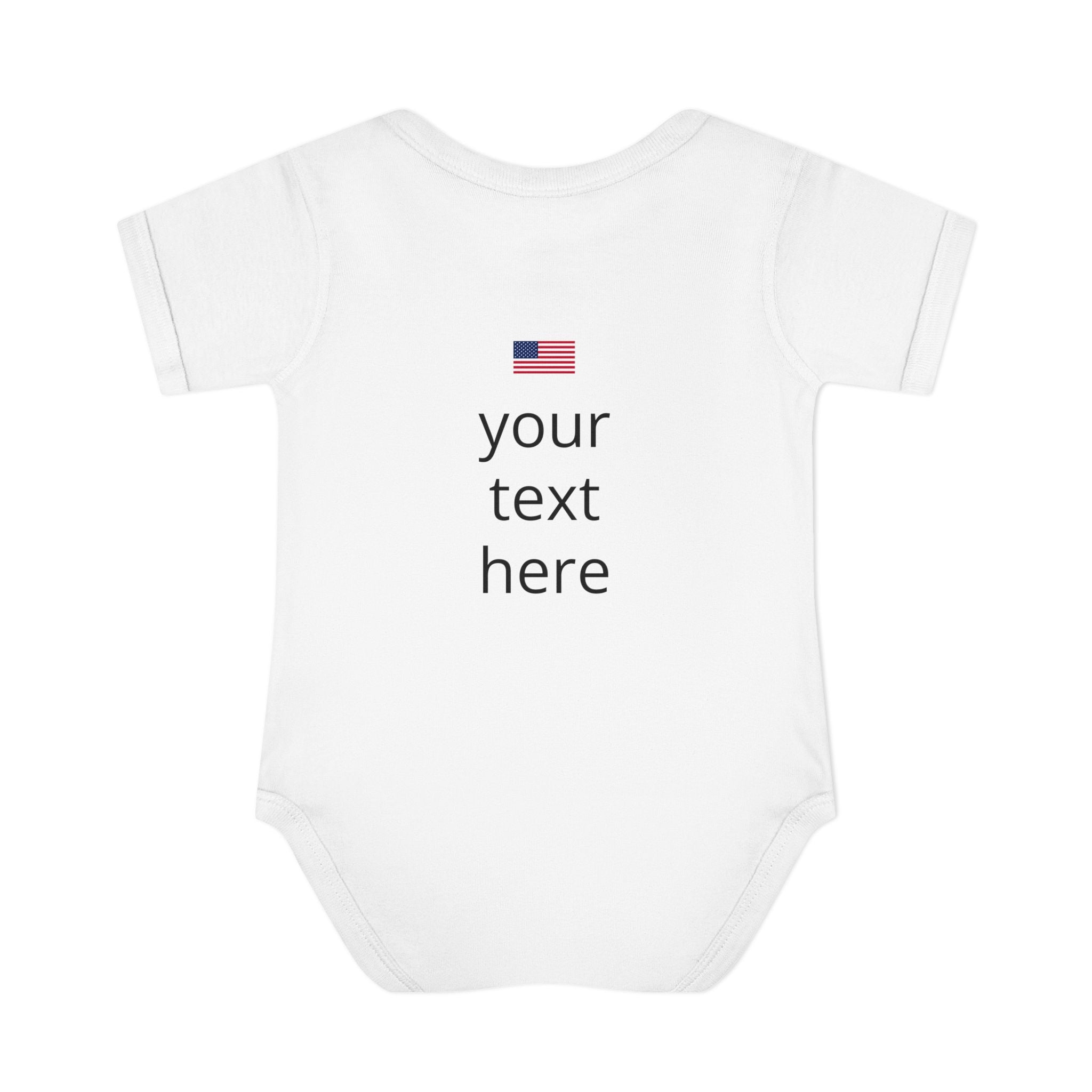 America 250 Personalized Infant Bodysuit | USA Flag