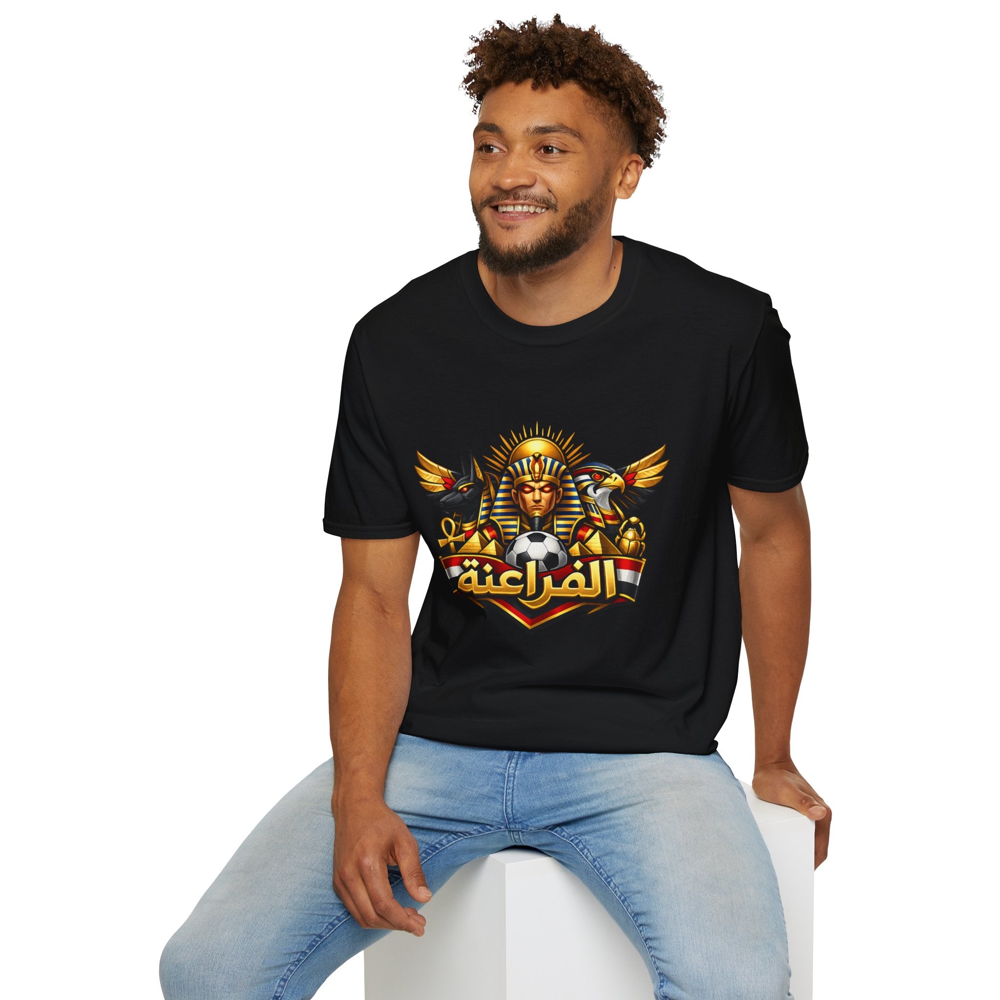 FIFA 2026 Pharaoh Soccer Crest T‑Shirt — Egyptian Football Graphic Tee - Oryggy