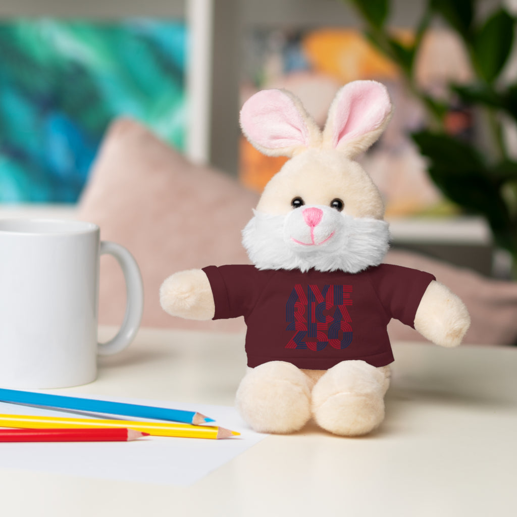 America 250 Teddy Bear plush | Patriotic stuffed animal with tee