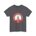 oryggy Canada Soccer retro t-shirt in charcoal grey, premium medium-weight cotton fan tee featuring a red circular Toronto CN Tower graphic.