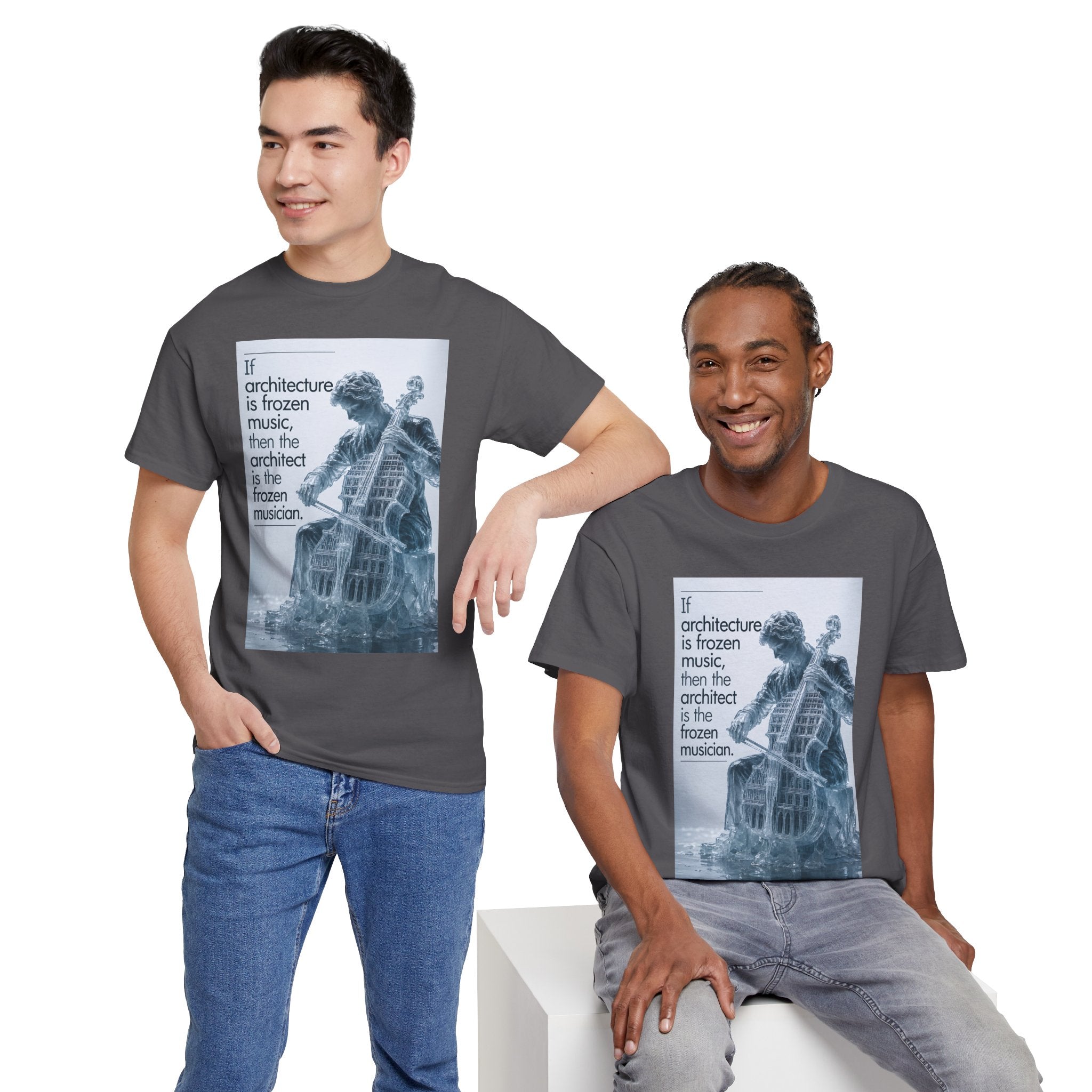 oryggy Originals Summer line "If architecture is frozen music" Graphic Tee