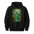 Quetzal Hoodie — Green Winged Mythical Creature Sweatshirt - Oryggy