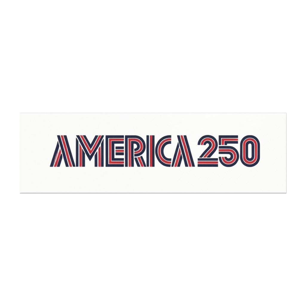 America 250 car magnet | Patriotic striped retro design