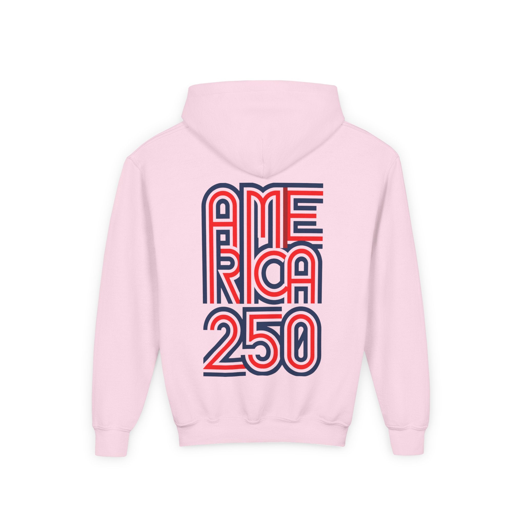 America 250 Hoodie | Patriotic Retro Typography, 250th Anniversary