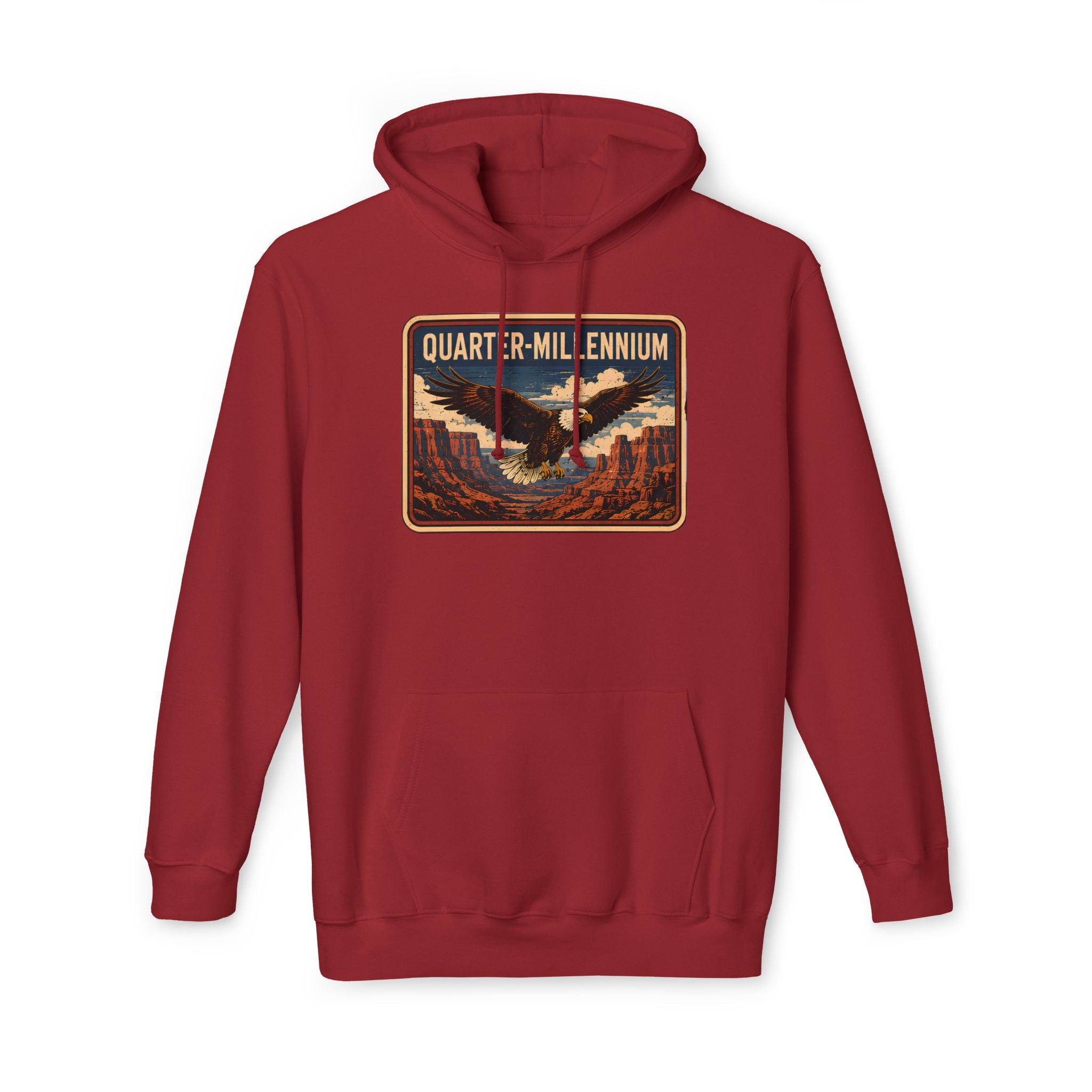 America 250 Quarter-Millennium Vintage Landscape Hoodie — Made in USA
