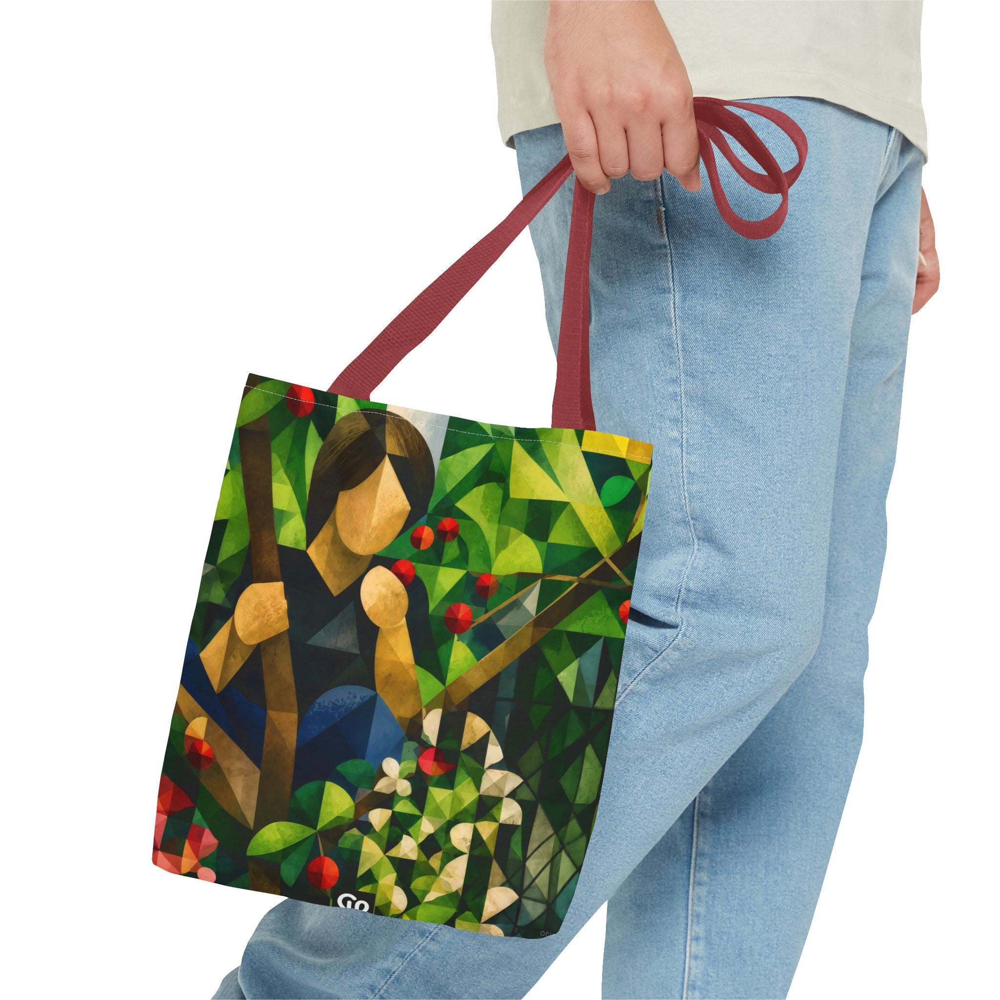 oryggy Originals Summer line Geometric Garden Tote Bag — Colorful Nature All-Over Print