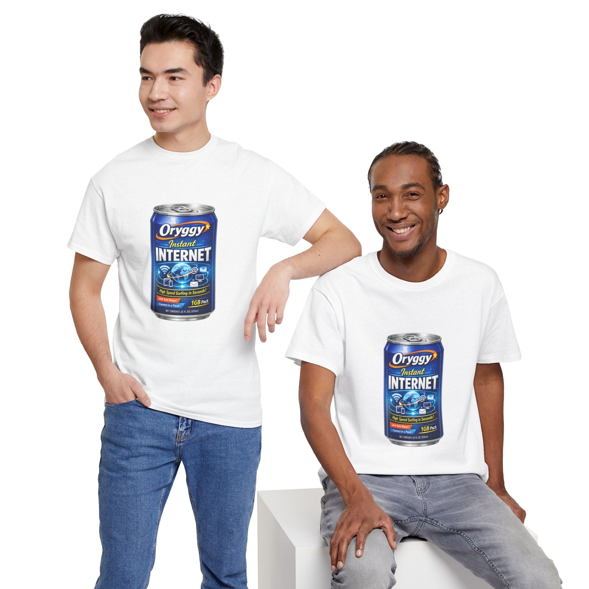 oryggy Originals Summer line Canned Internet Tee — Retro Can Graphic T-Shirt