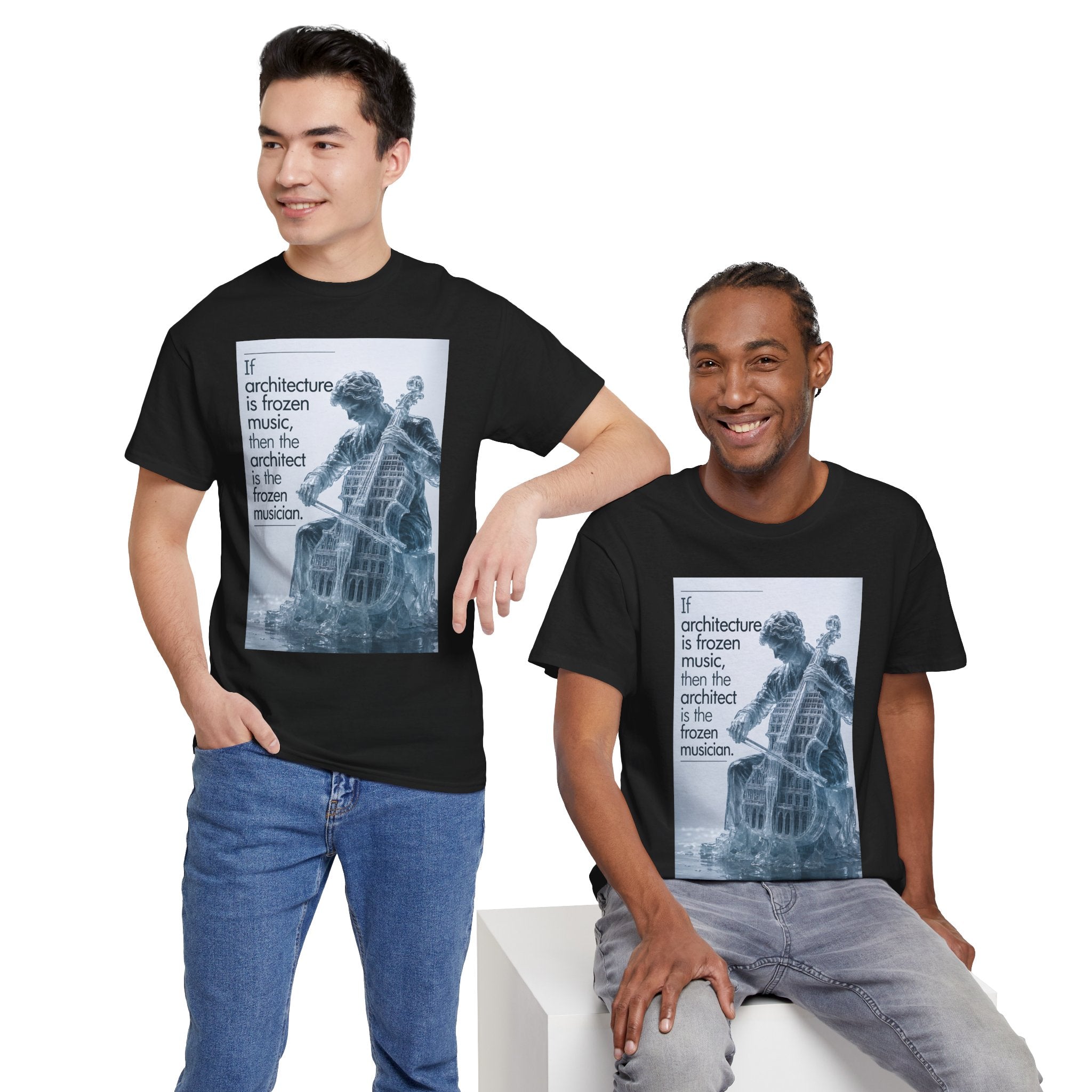 oryggy Originals Summer line "If architecture is frozen music" Graphic Tee