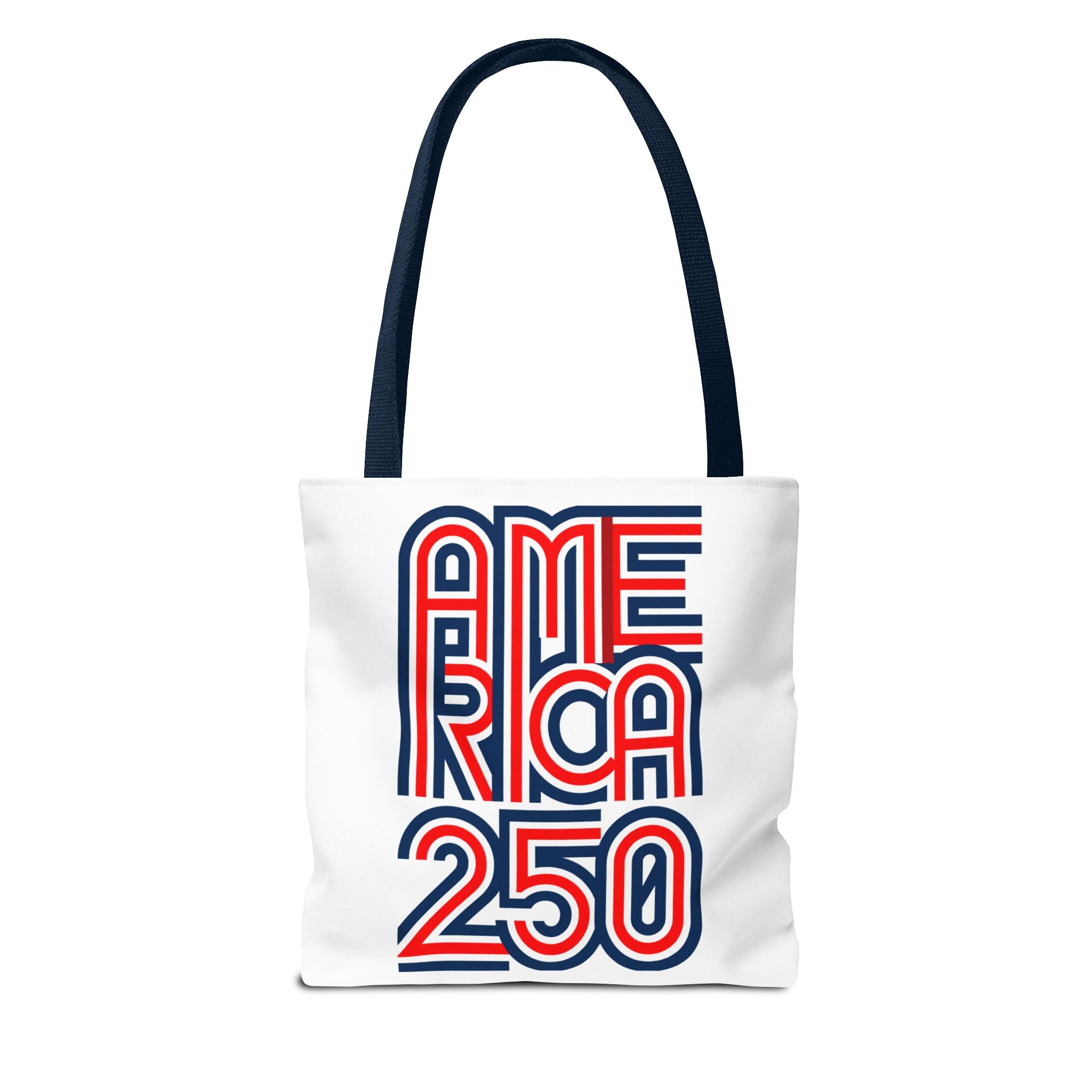 America 250 Tote Bag — Patriotic Red, White & Blue Commemorative Tote