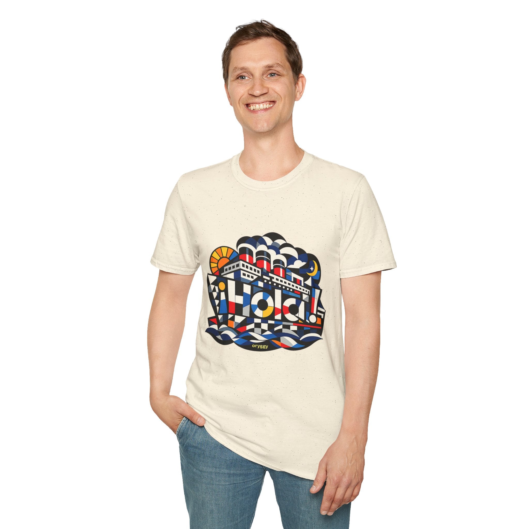 oryggy Originals Summer line T-Shirt — Retro Nautical Cruise Graphic "¡Hola!" Tee