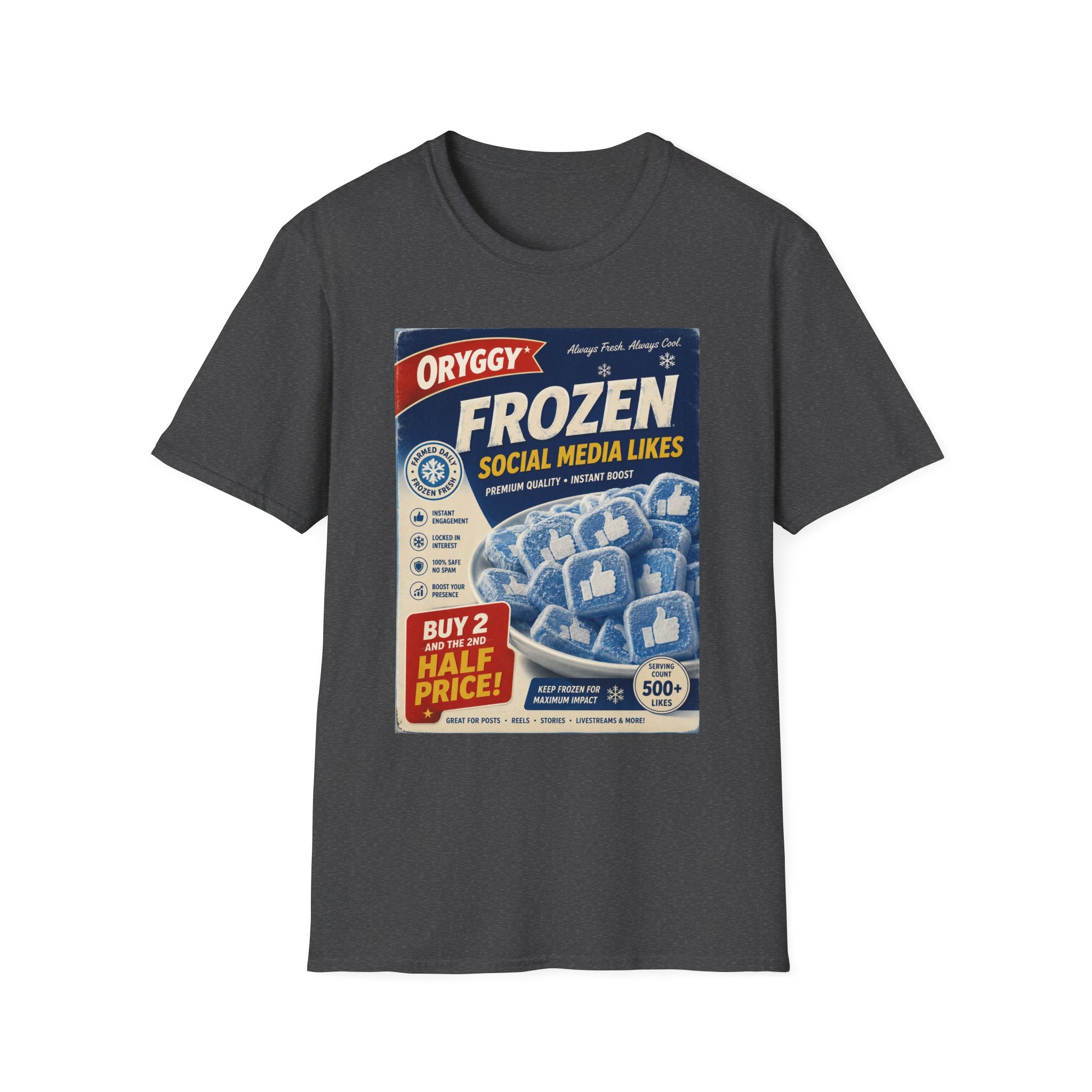 oryggy Originals Summer line 'Frozen Social Media Likes' Retro Graphic Tee