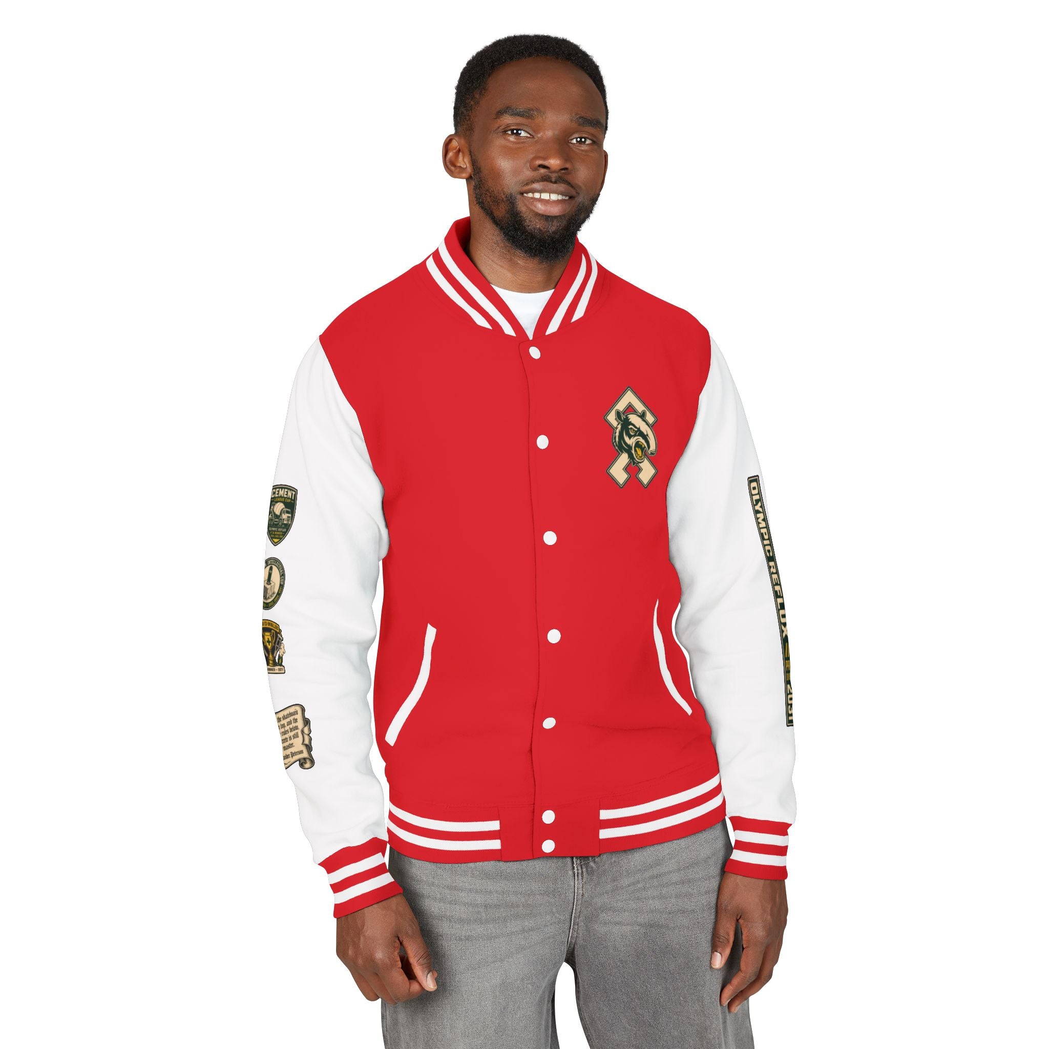OR Olympic Reflux Varsity Jacket — Alexander Peterson "The Concrete is Master" Edition