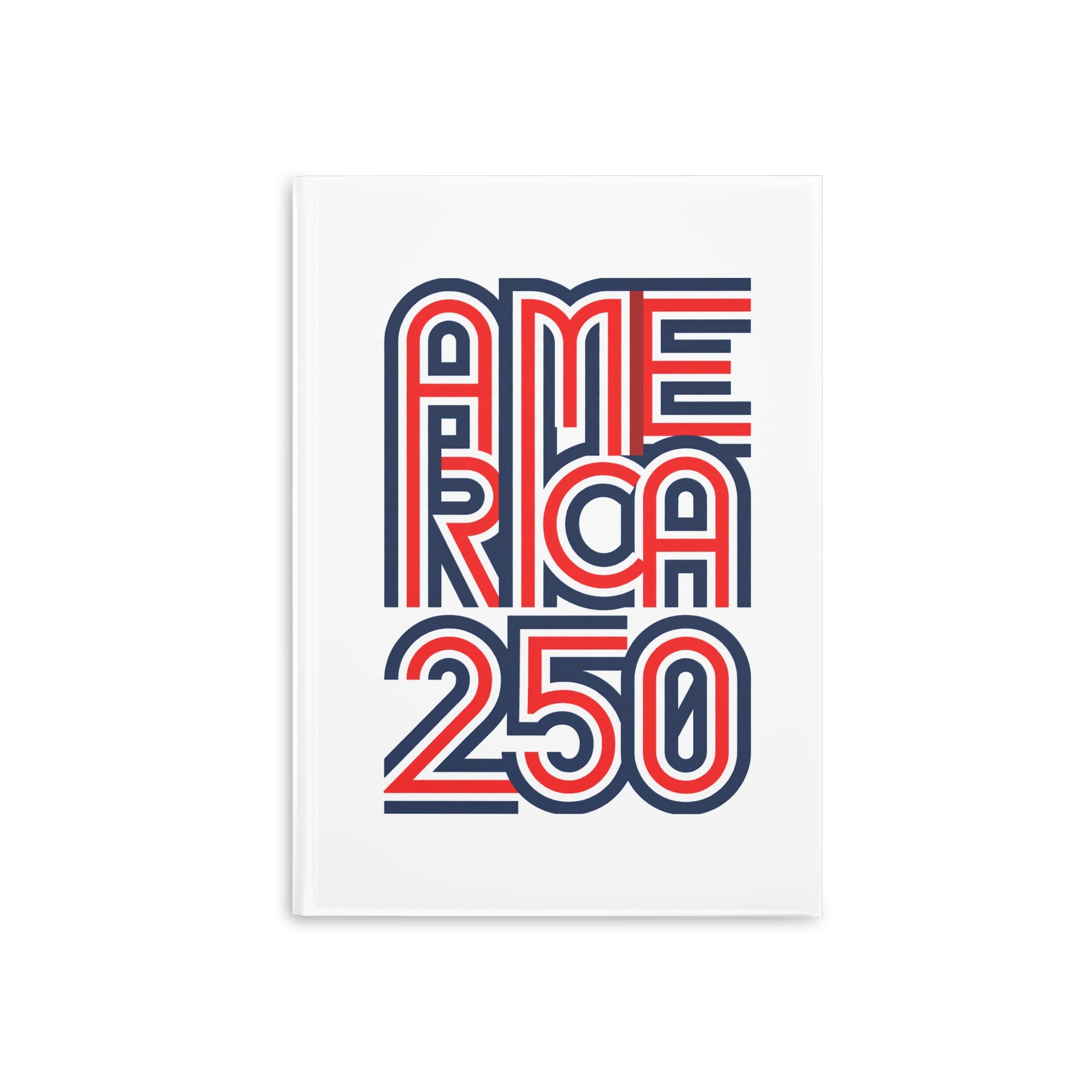 America 250 Hardcover Notebook | Patriotic USA Flag Journal