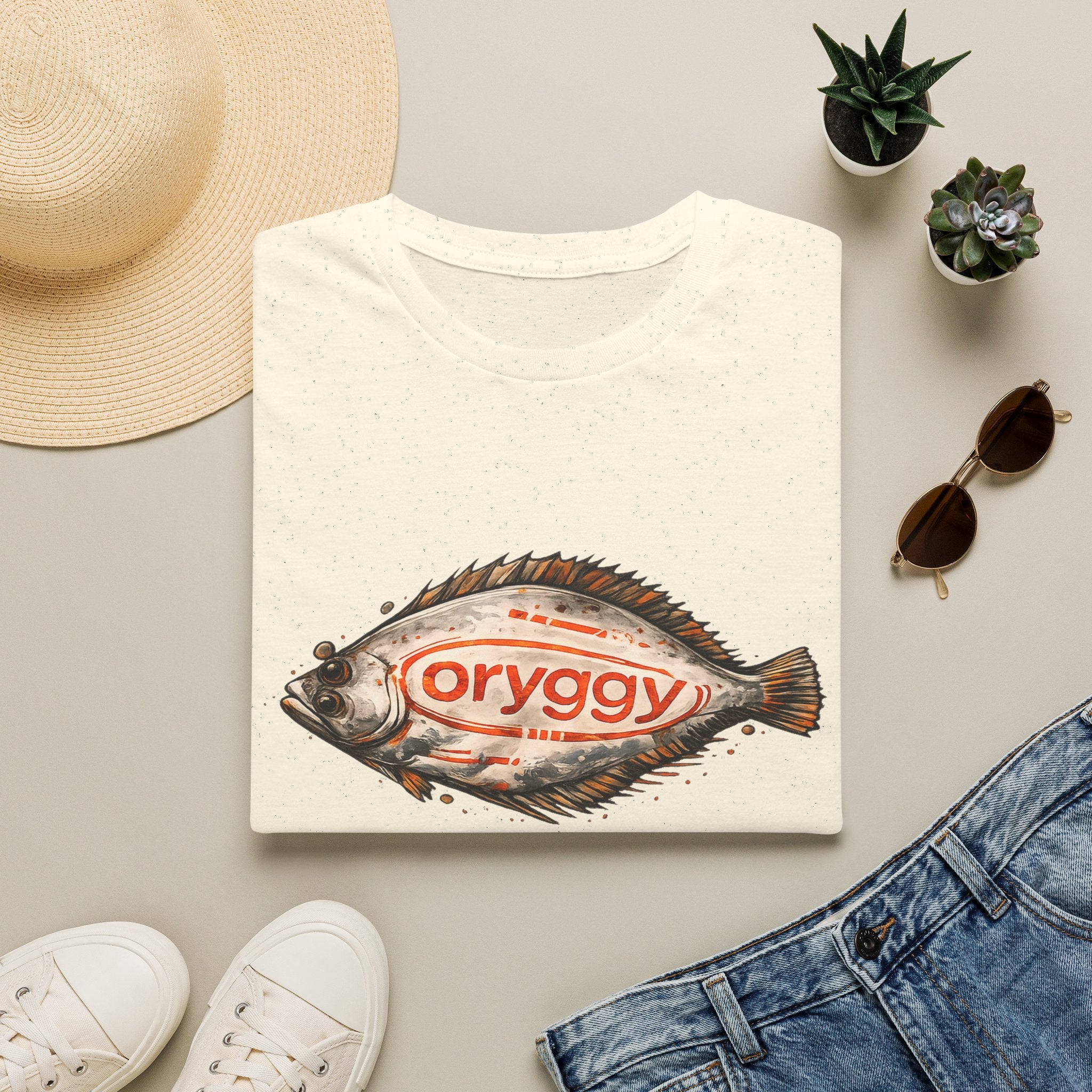 oryggy Originals Summer line Vintage Fish T-Shirt