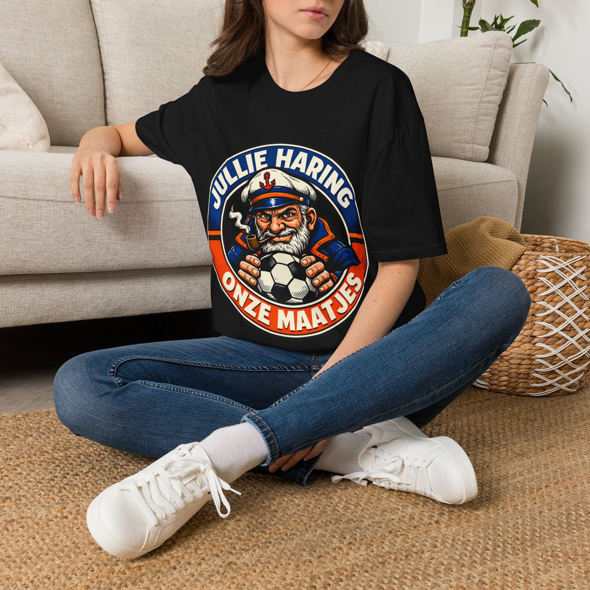 FIFA World Cup 2026 Dutch T-Shirt — 'Jullie Haring Onze Maatjes' Sailor Graphic Tee