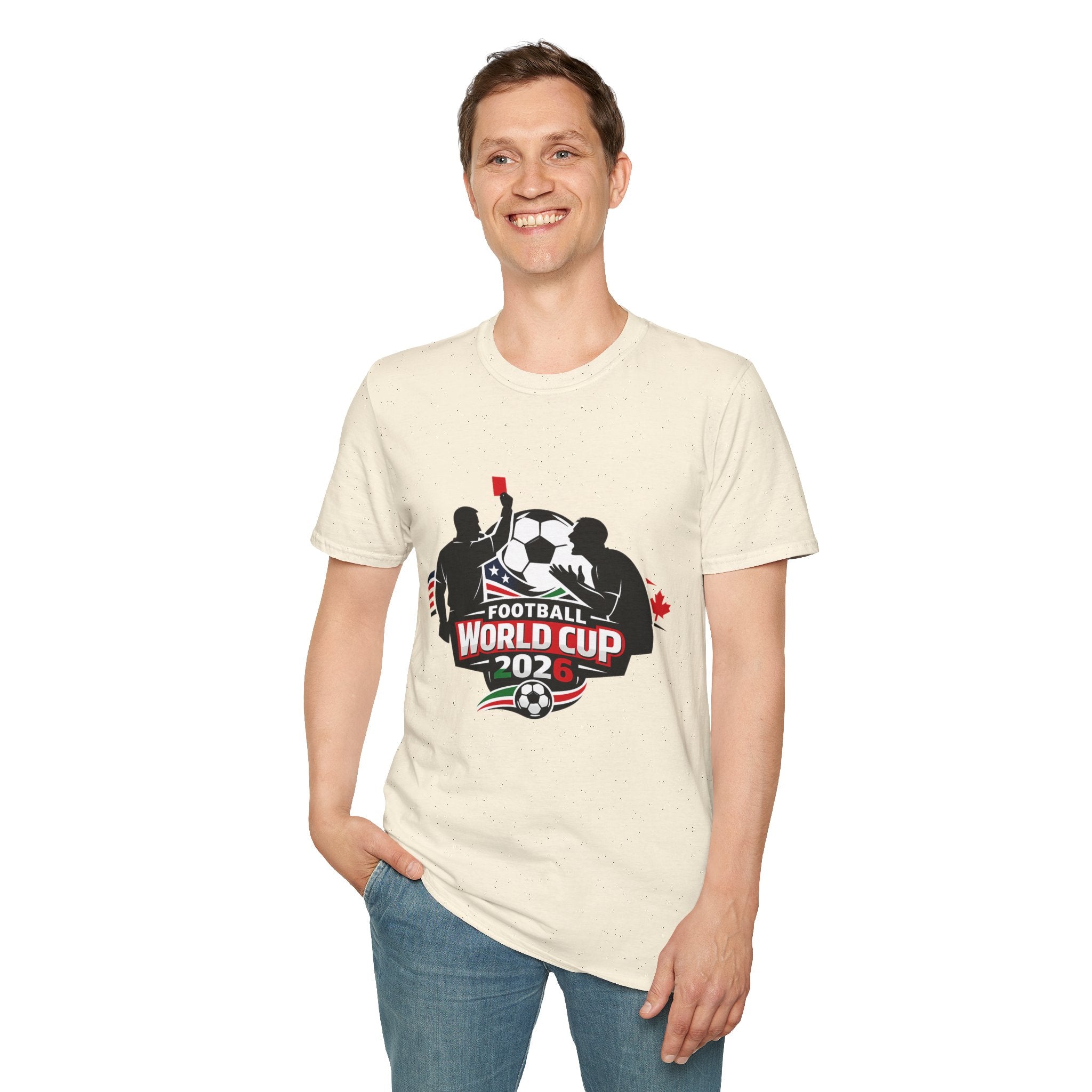FIFA World Cup 2026 Soccer T-Shirt — Football Referee Red Card Design - Oryggy