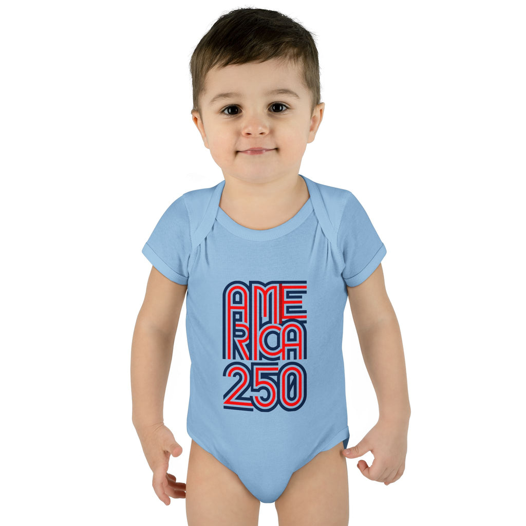 America 250 Personalized Infant Bodysuit | USA Flag