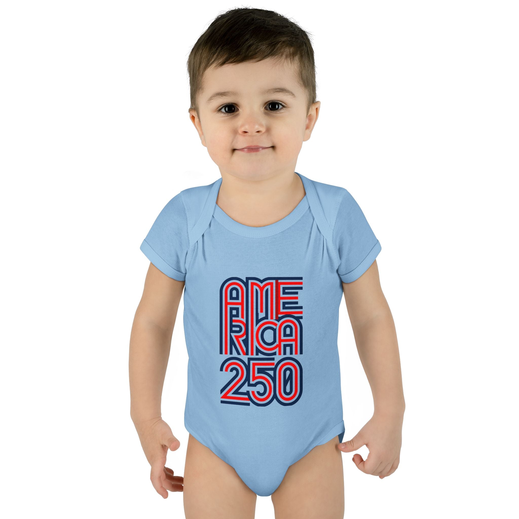 America 250 Personalized Infant Bodysuit | USA Flag