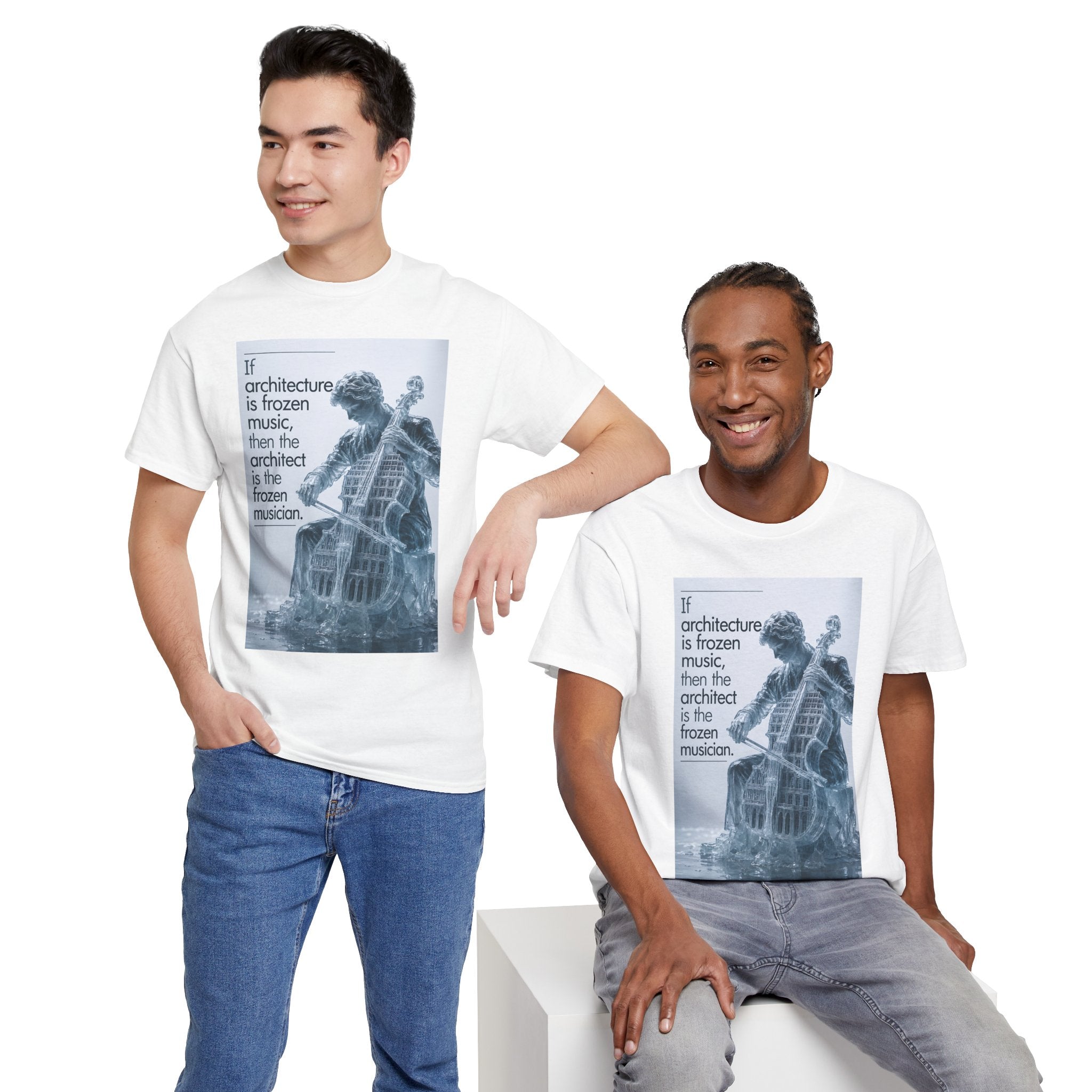 oryggy Originals Summer line "If architecture is frozen music" Graphic Tee