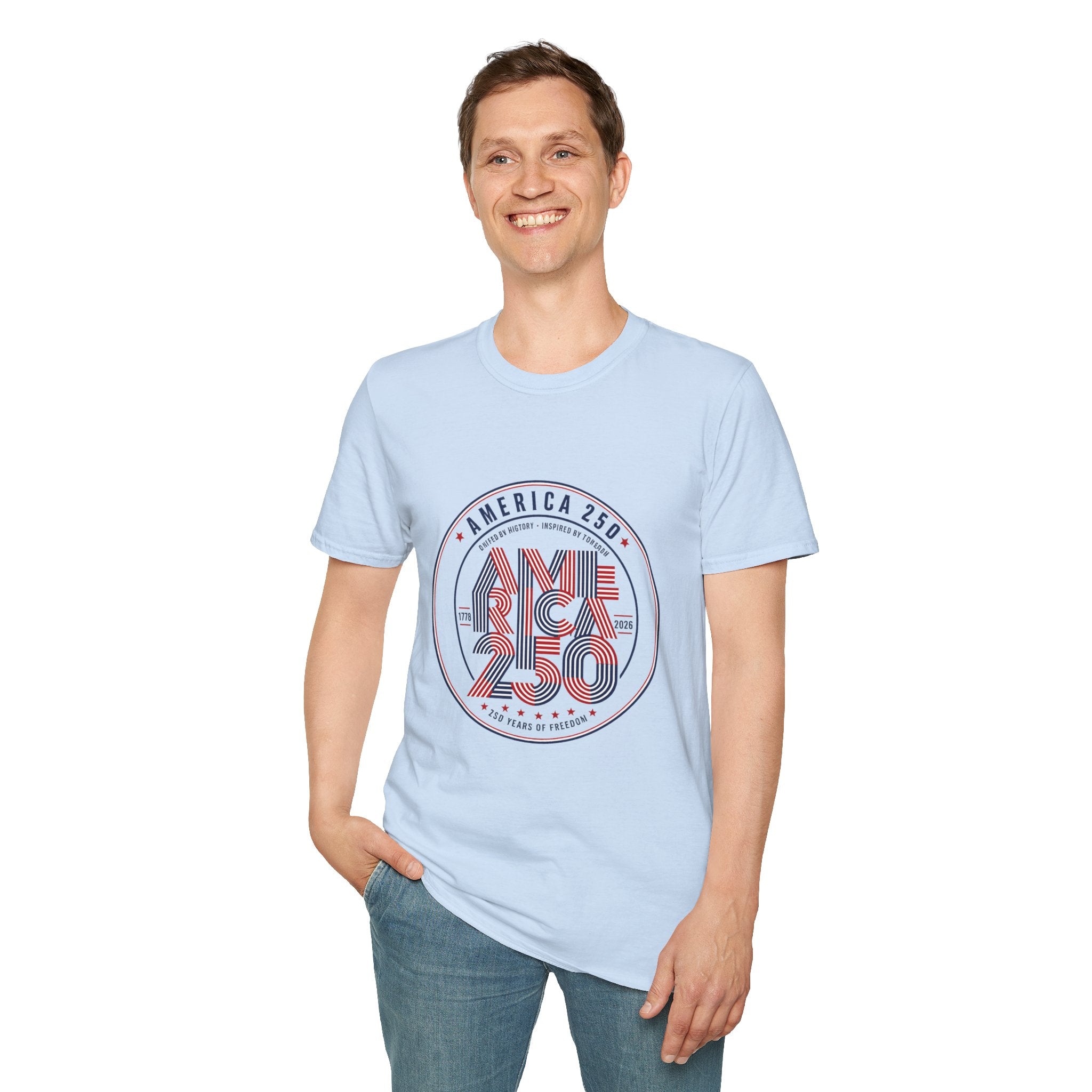 oryggy - america-250-celebration-t-shirt-patriotic-usa-independence-anniversary-tee - Vintage Patriotic Apparel