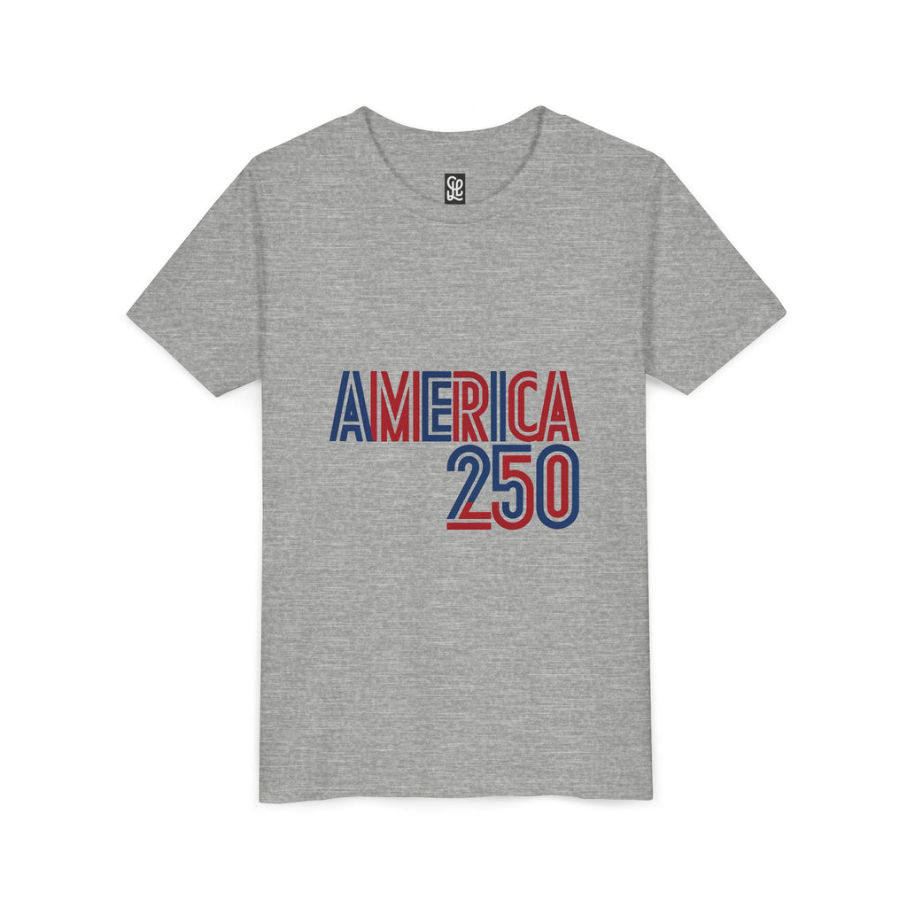 America 250 Youth Tee | Patriotic USA Flag Independence Day