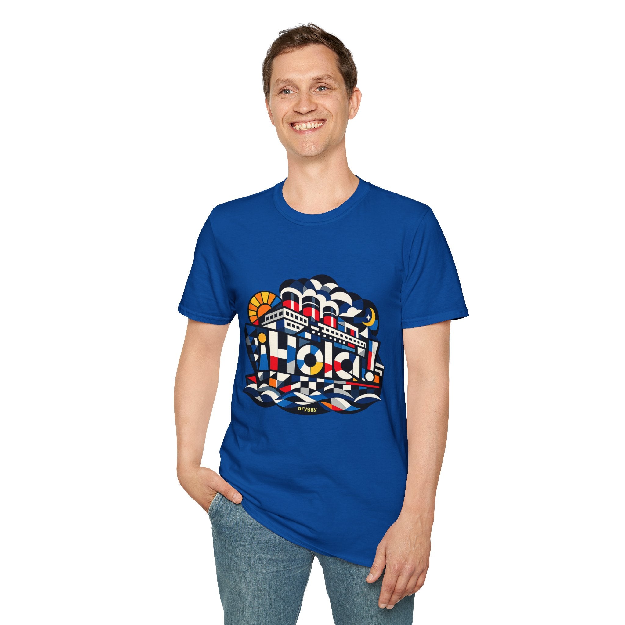 oryggy Originals Summer line T-Shirt — Retro Nautical Cruise Graphic "¡Hola!" Tee