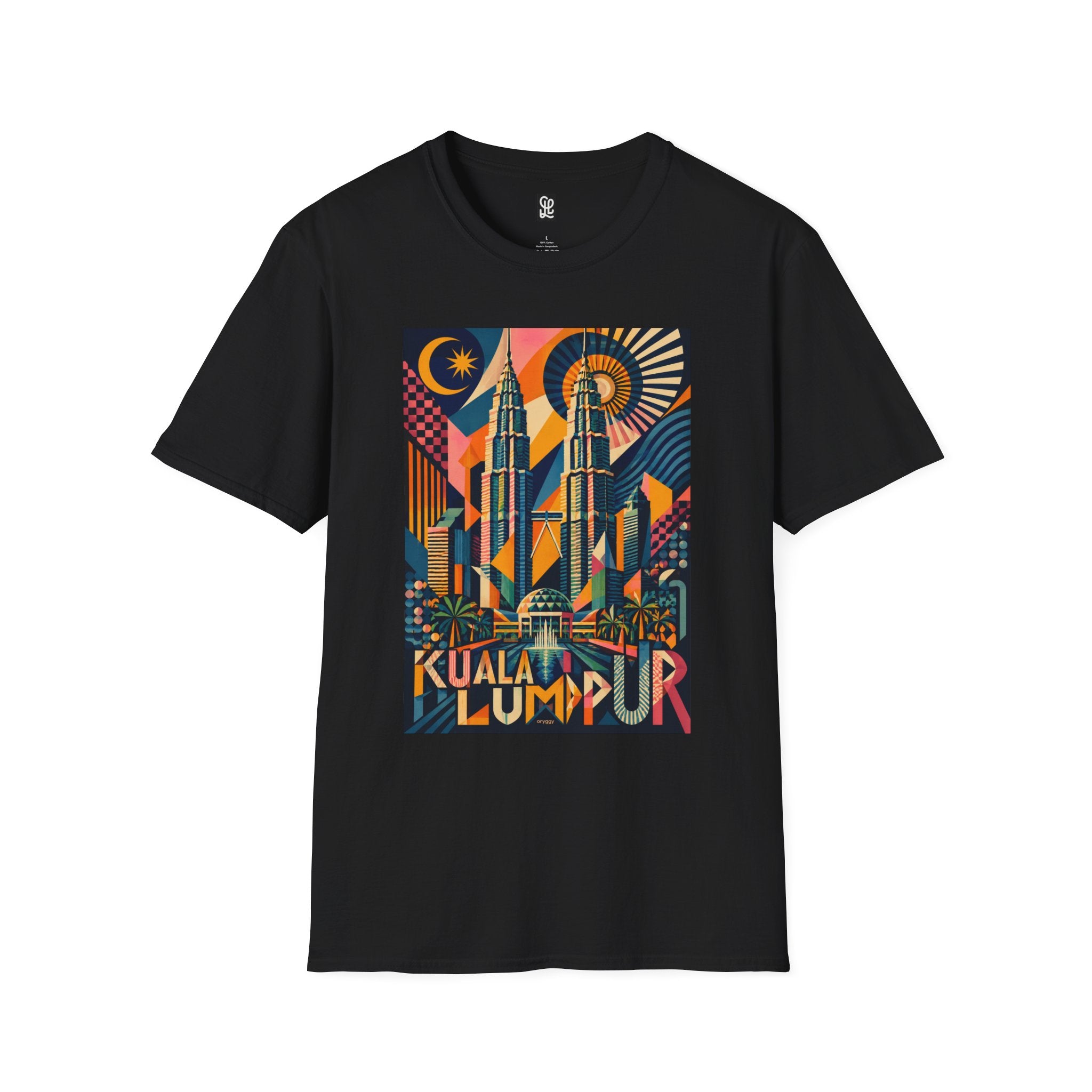 oryggy Originals Summer line Kuala Lumpur Poster Tee — Retro Petronas Towers Graphic T-Shirt