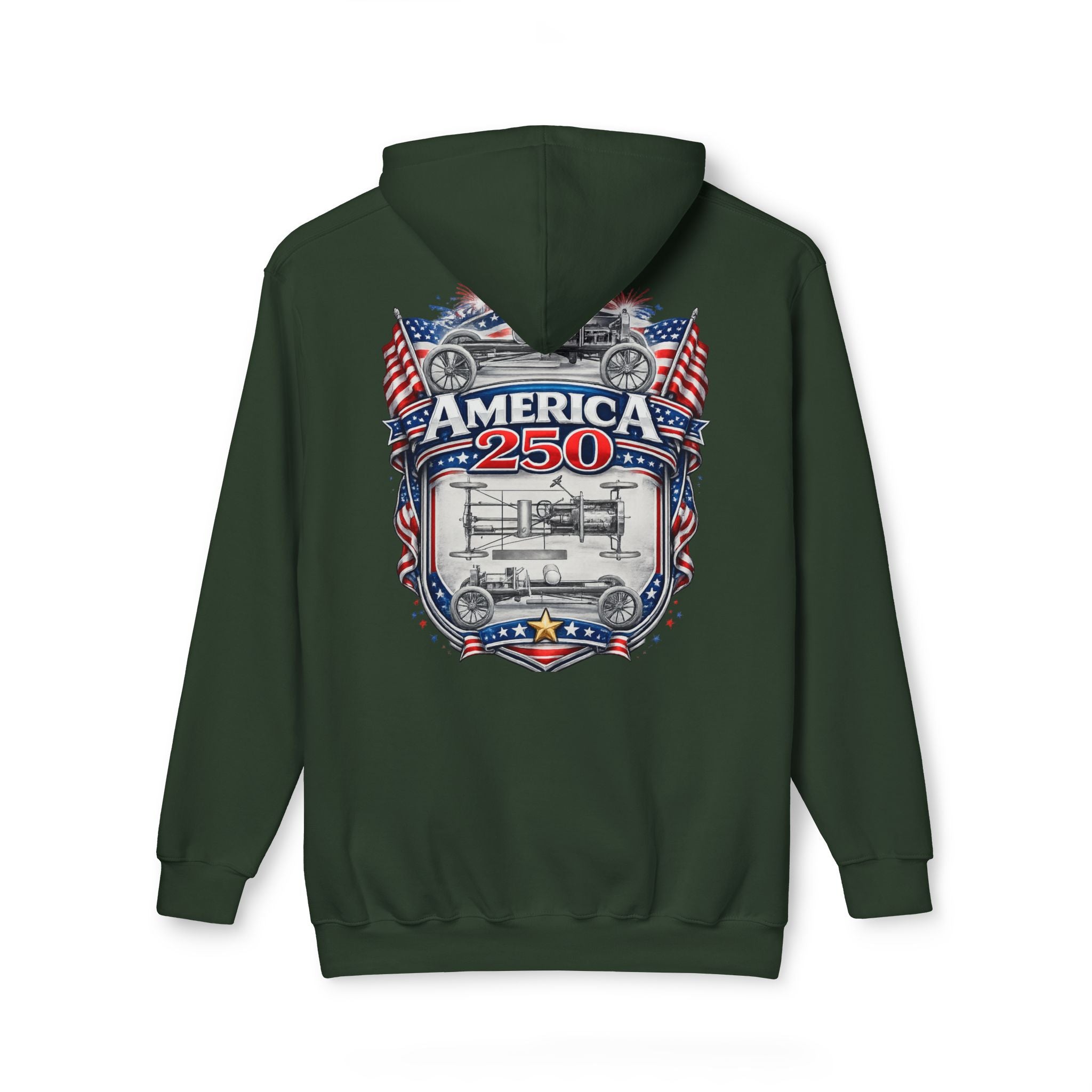 America 250 Patriotic USA Anniversary Hoodie —  Made in USA