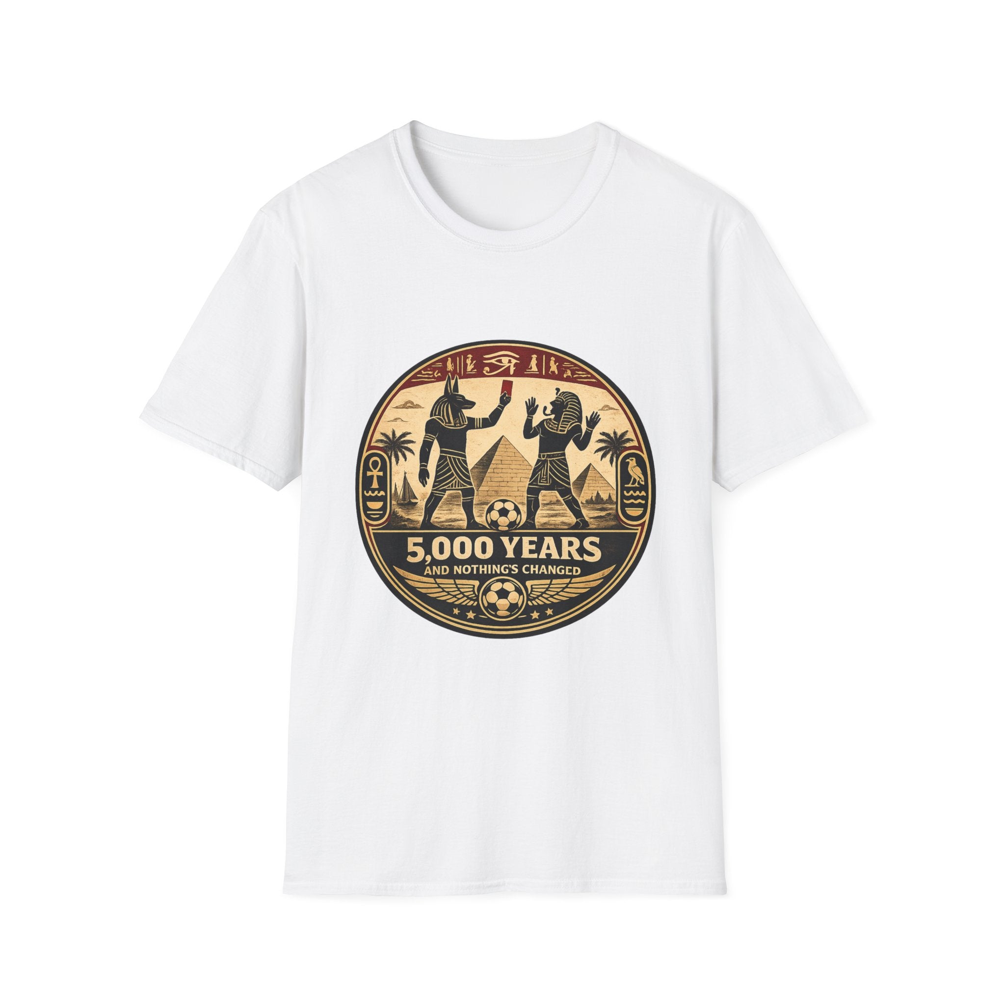 fifa-2026-ancient-egypt-t-shirt-5-000-years-nothings-changed-vintage-pyramid-design - Retro Football Apparel oryggy
