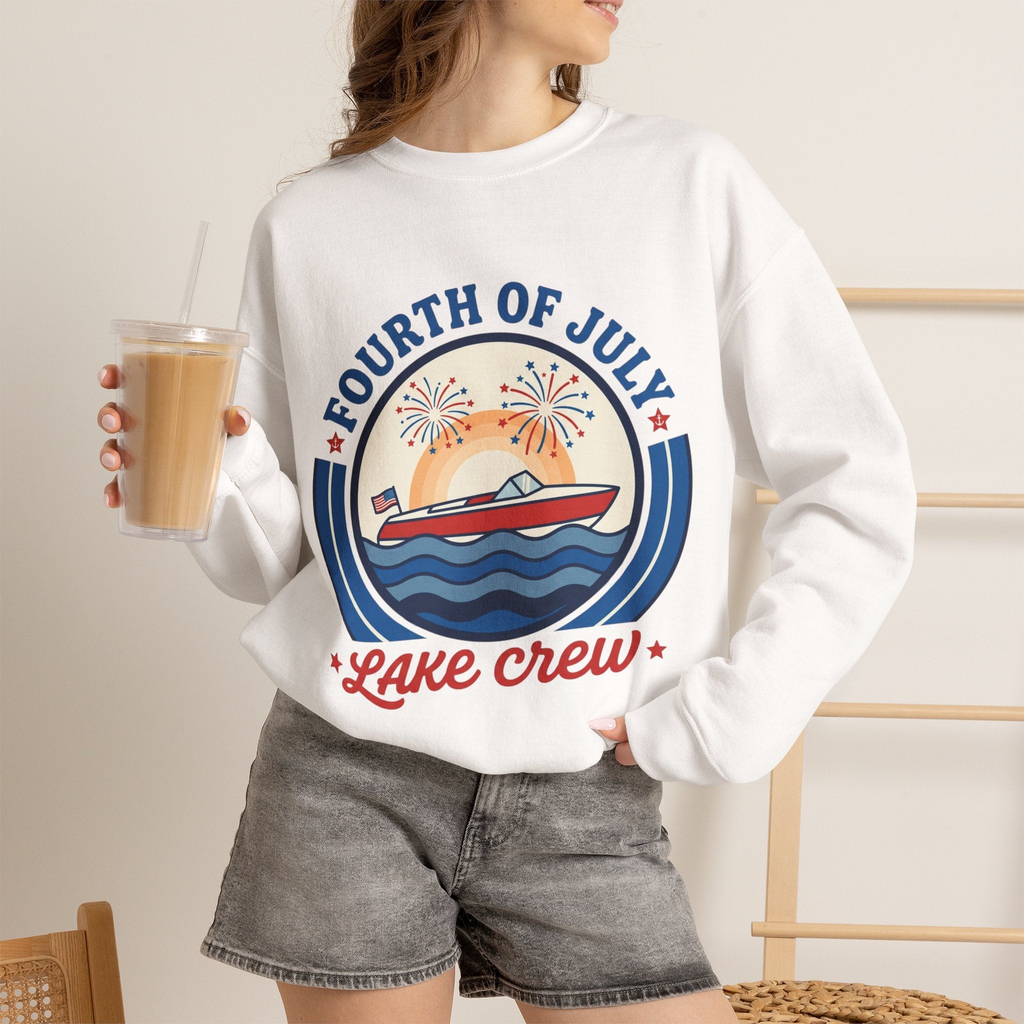 oryggy - america-250-unisex-heavy-blend™-crewneck-sweatshirt - Vintage Patriotic Apparel