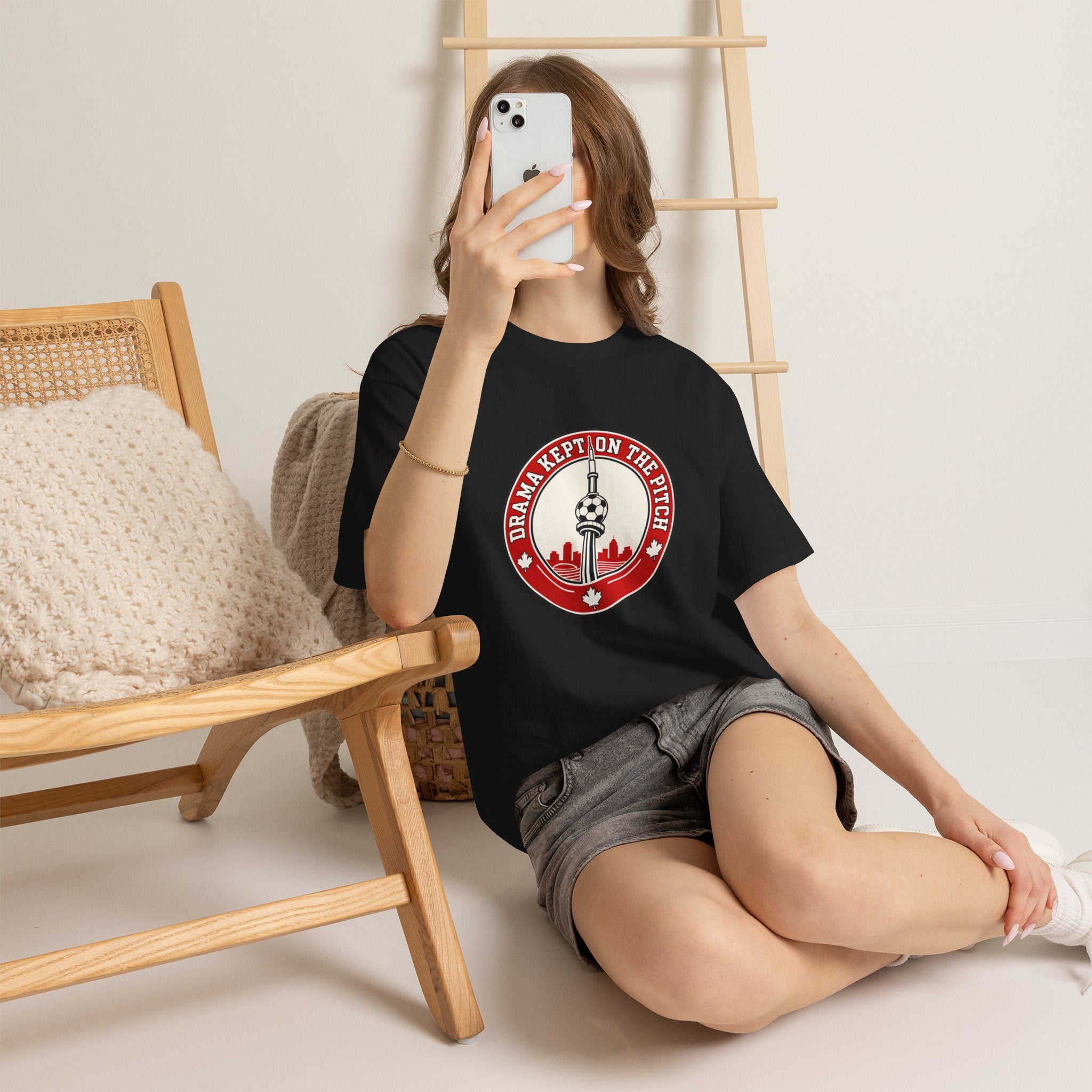 FIFA World Cup 2026 T-Shirt — oryggy "Drama Kept on the Pitch" Canadian Fan Tee