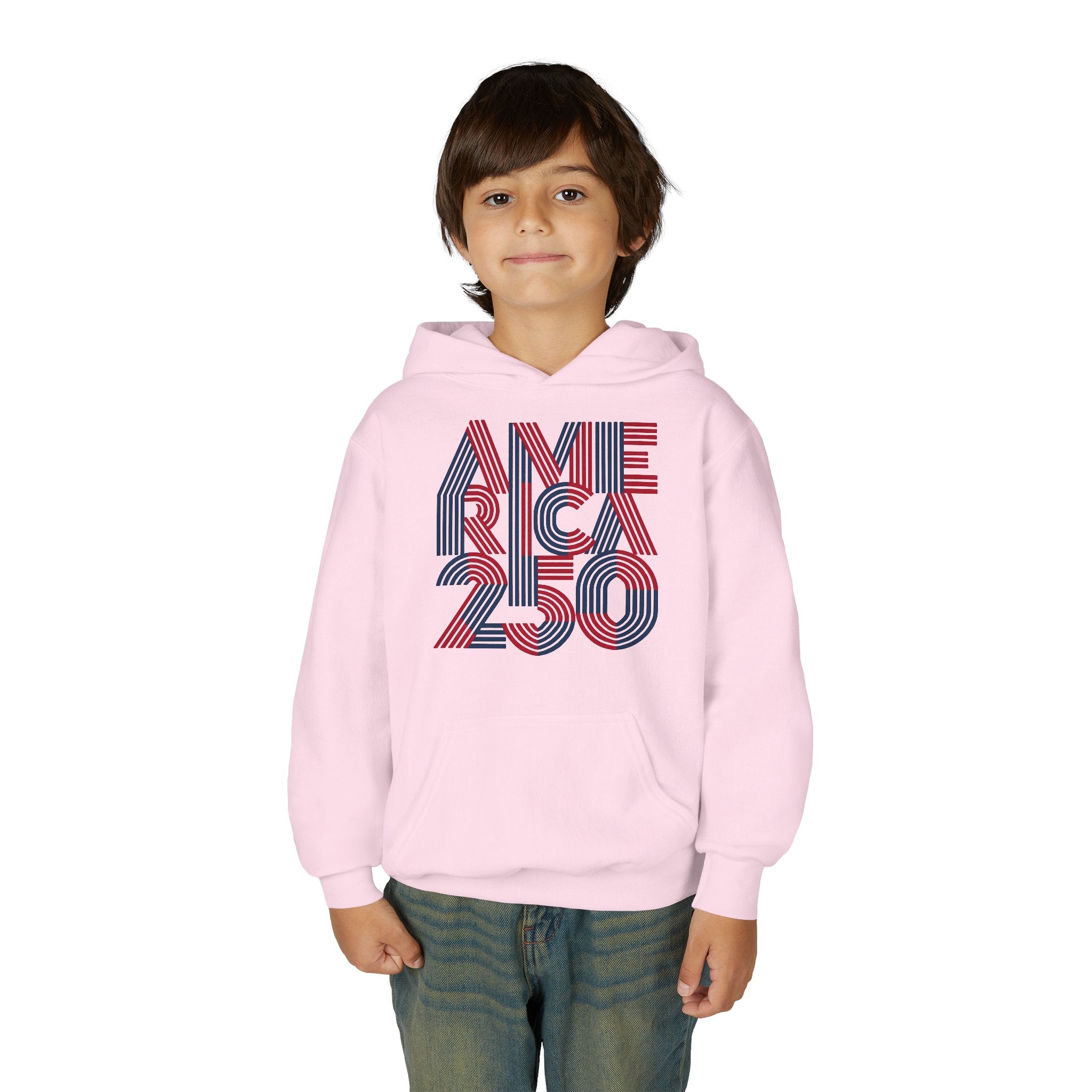 America 250 Hoodie | Patriotic Retro Typography, 250th Anniversary