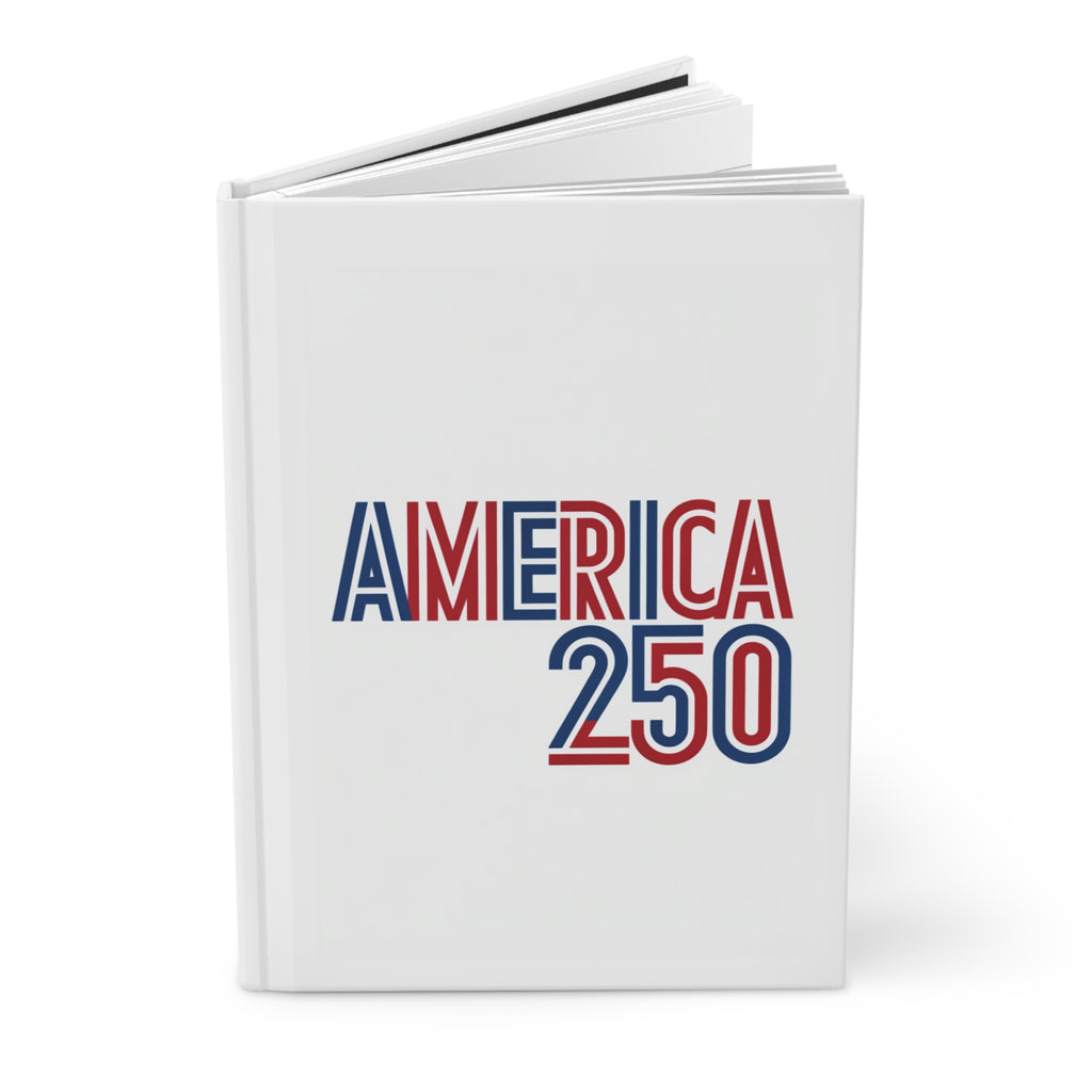 America 250 Hardcover Journal | Patriotic USA Flag Notebook