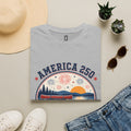 America 250 T-Shirt — oryggy Fourth of July Patriotic Fireworks Sunset Tee