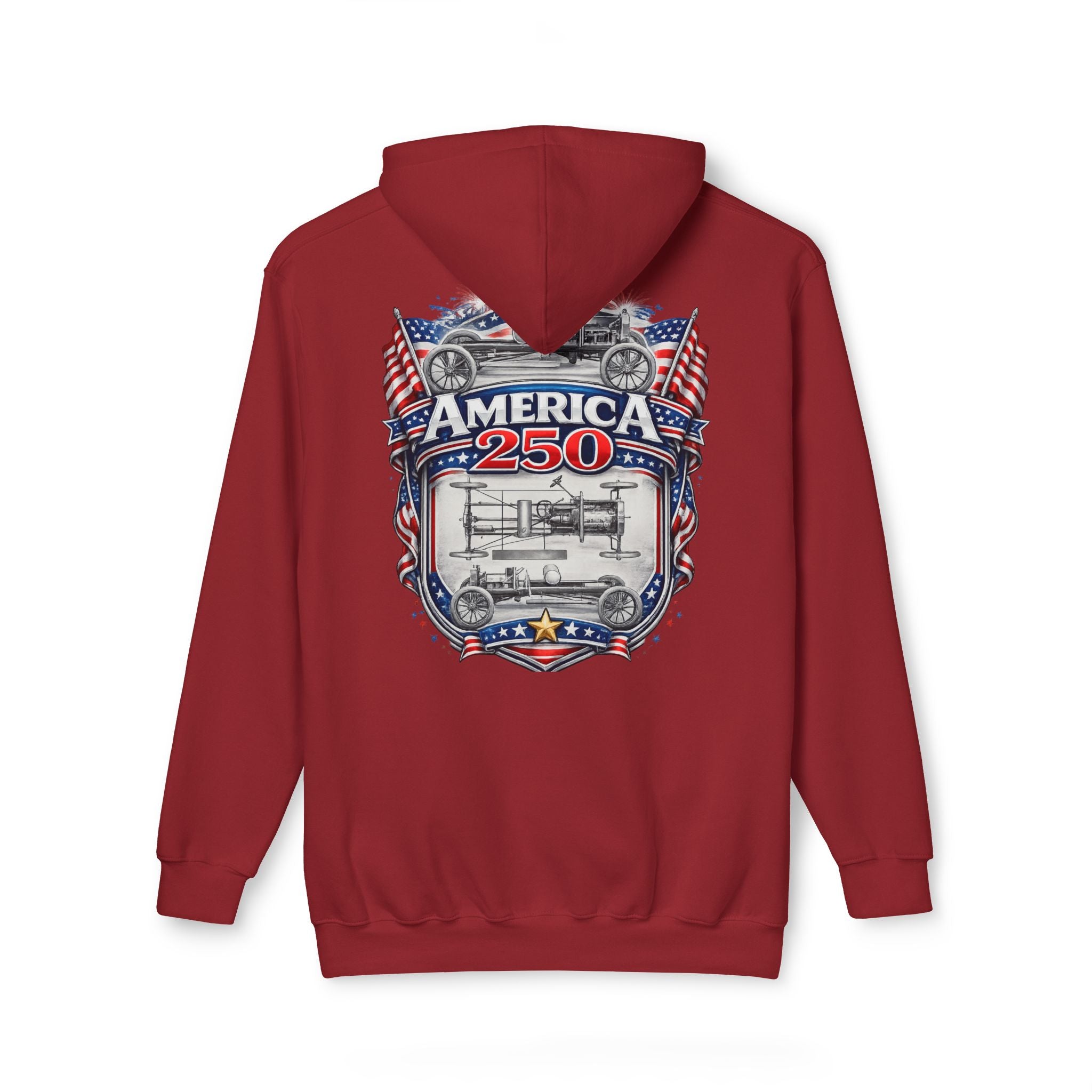 America 250 Patriotic USA Anniversary Hoodie —  Made in USA