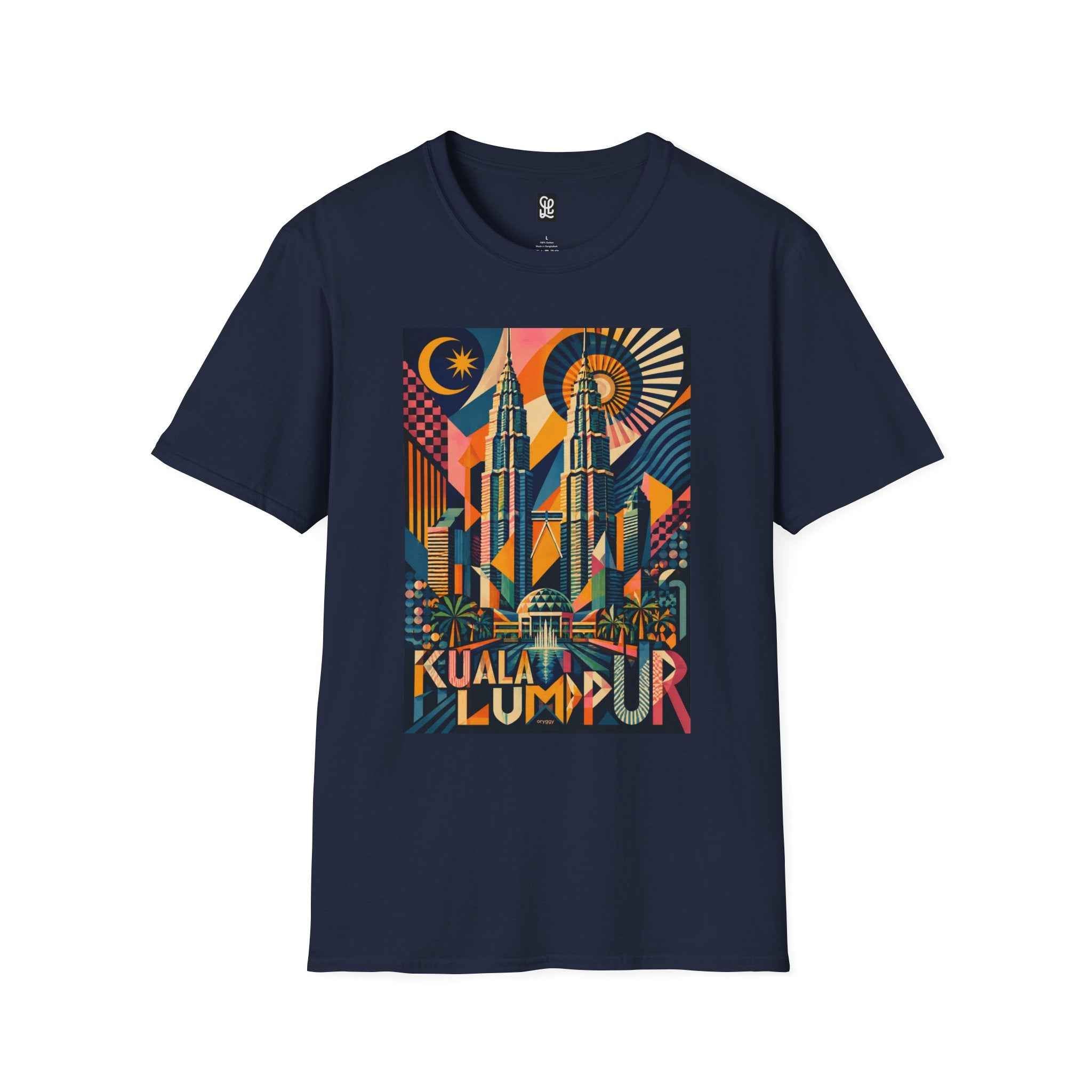 oryggy Originals Summer line Kuala Lumpur Poster Tee — Retro Petronas Towers Graphic T-Shirt