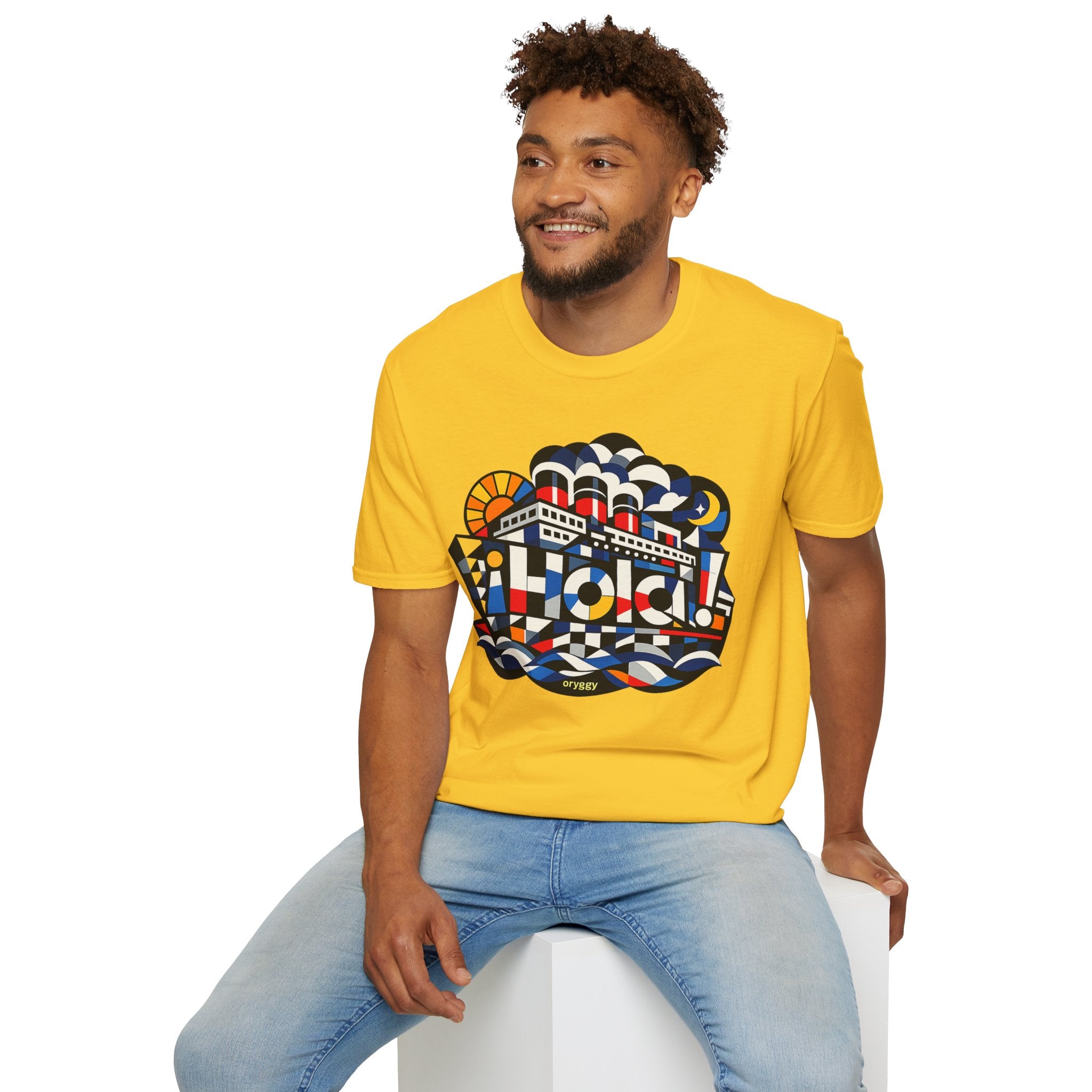 oryggy Originals Summer line T-Shirt — ¡Hola! Retro Nautical Cruise Ship Graphic