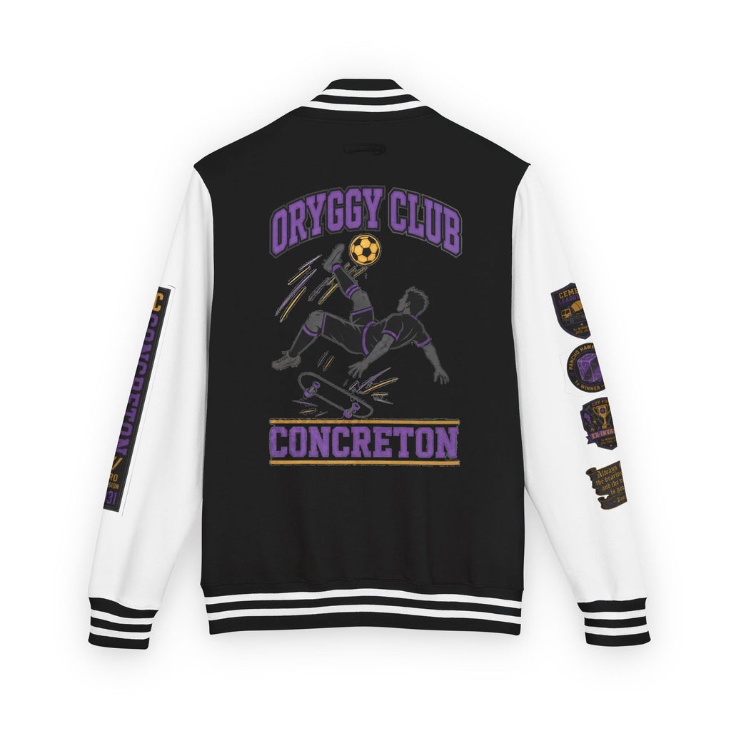 OC Concreton Varsity Jacket — Pancho Hawks "Cold Bearings" Distressed Edition