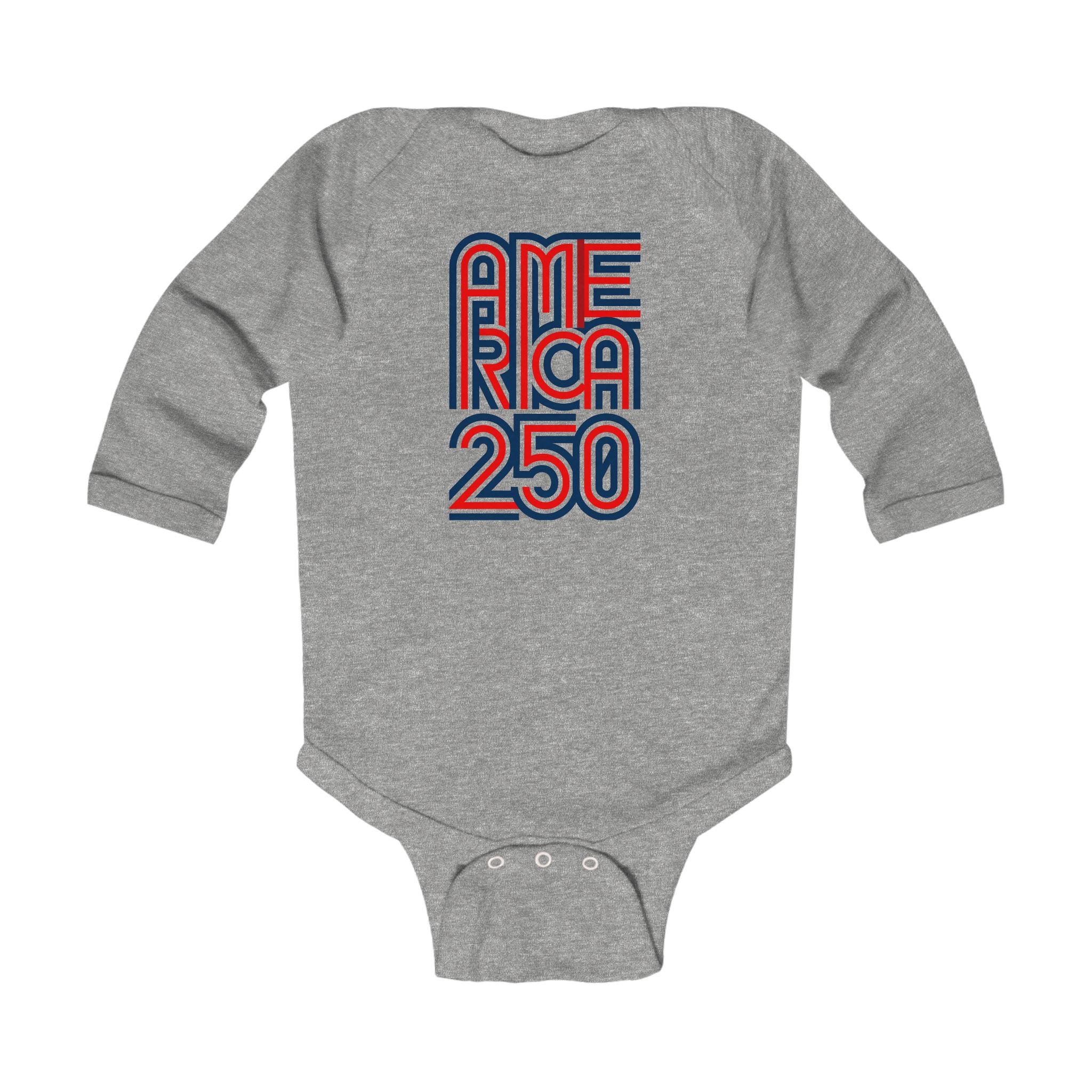 America 250 Infant Bodysuit — Patriotic Red White Blue Baby Onesie