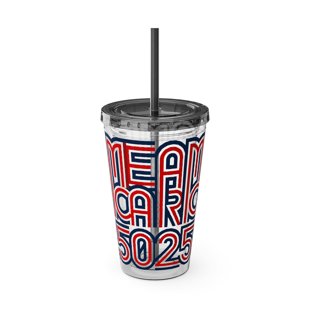 America 250 Tumbler | Patriotic Red White Blue Straw Cup