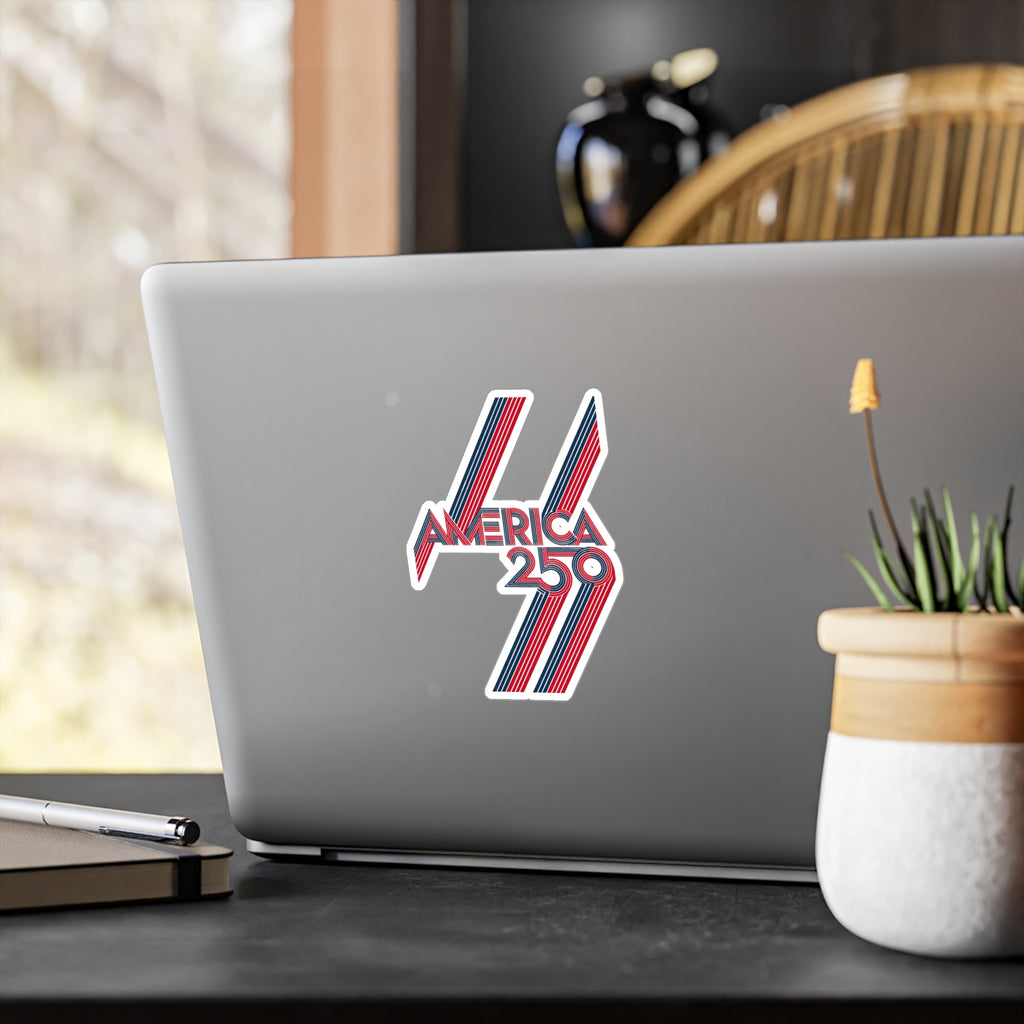 America 250 Retro Stripes Sticker | Kiss-Cut Vinyl Decal