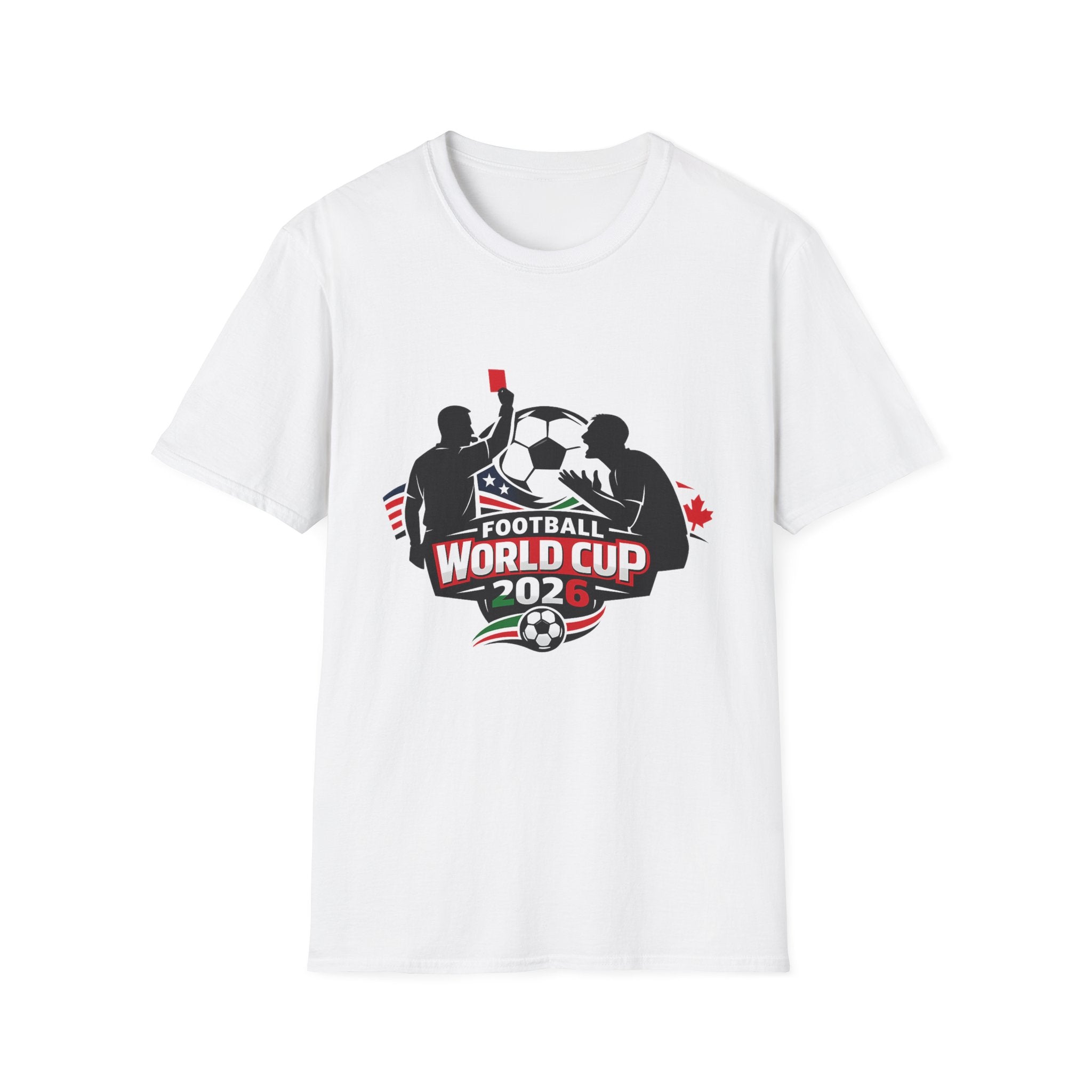FIFA World Cup 2026 Soccer T-Shirt — Football Referee Red Card Design - Oryggy