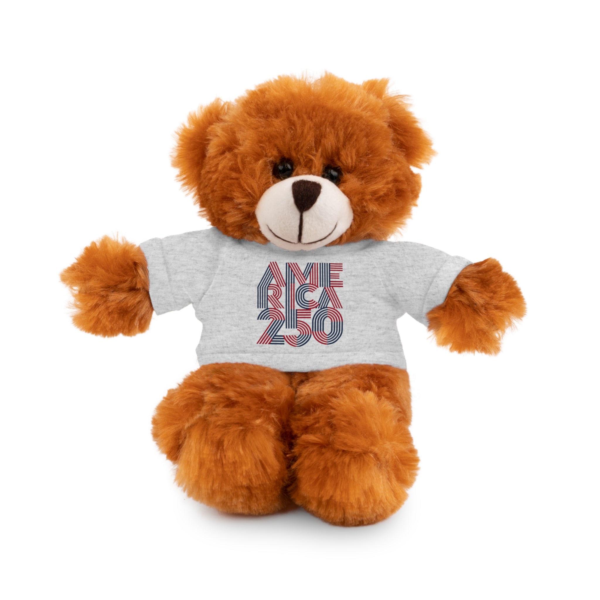 America 250 Teddy Bear plush | Patriotic stuffed animal with tee