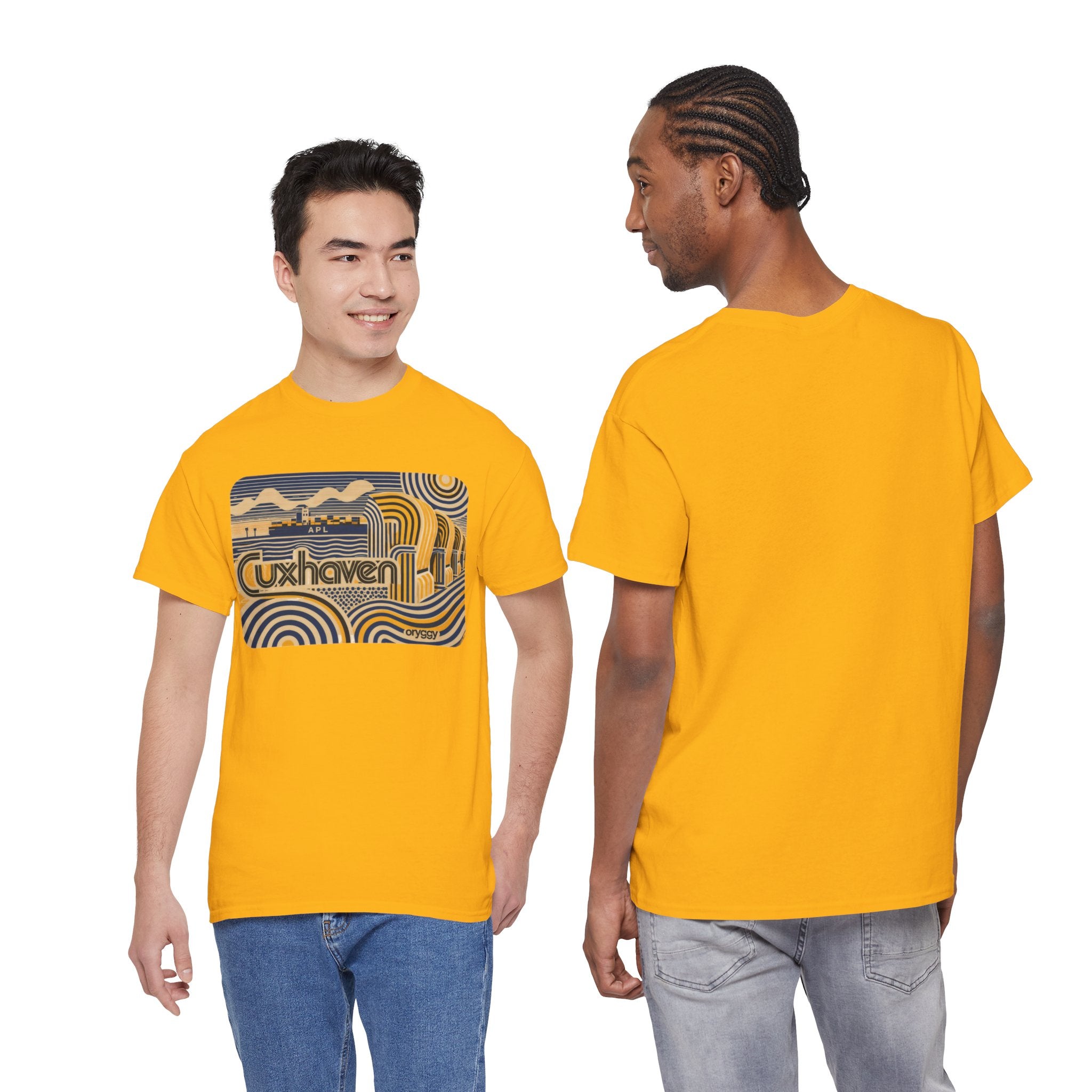 oryggy Originals Summer line Cuxhaven Retro Wave T‑Shirt — Vintage Coastal Graphic Tee