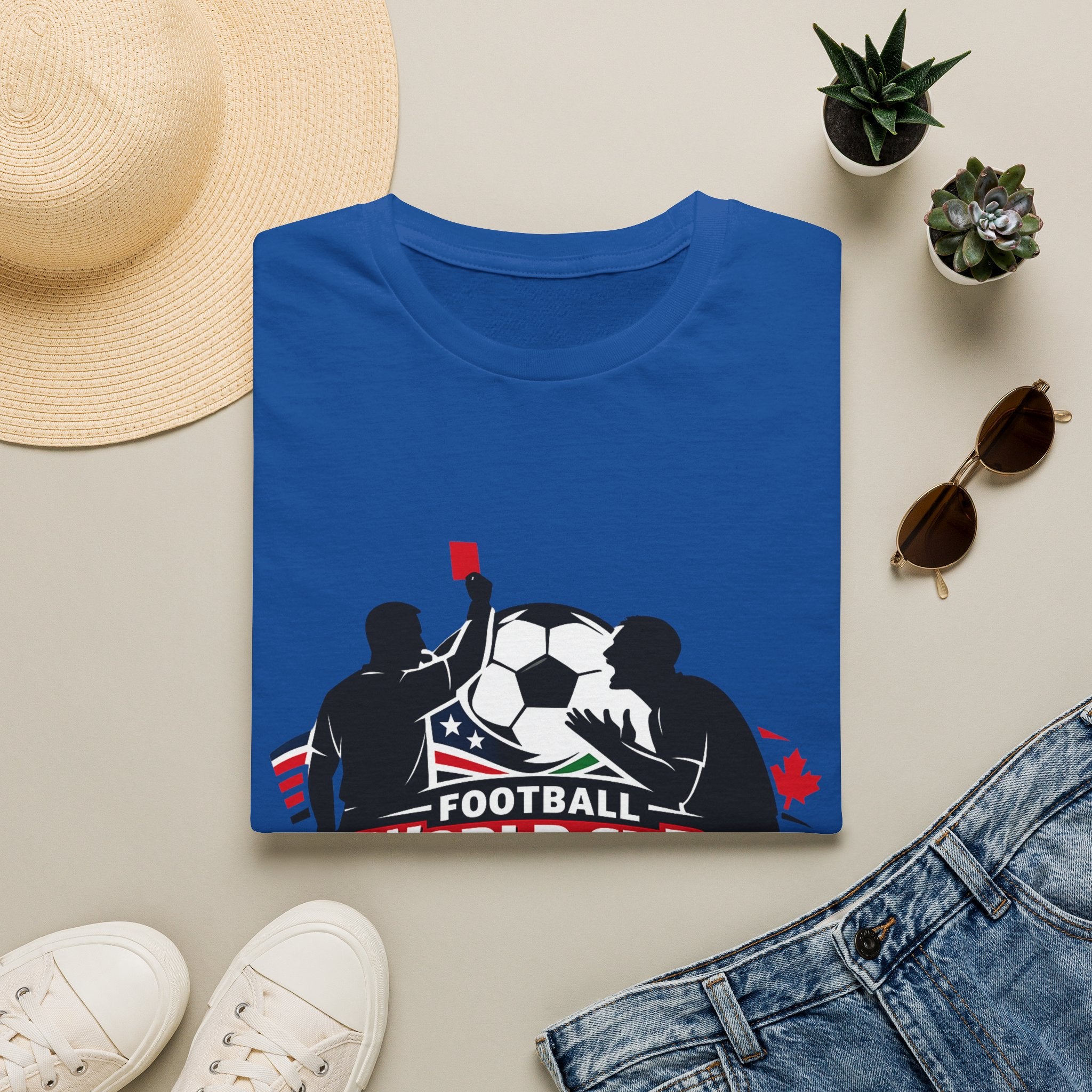 FIFA World Cup 2026 Soccer T-Shirt — Football Referee Red Card Design - Oryggy