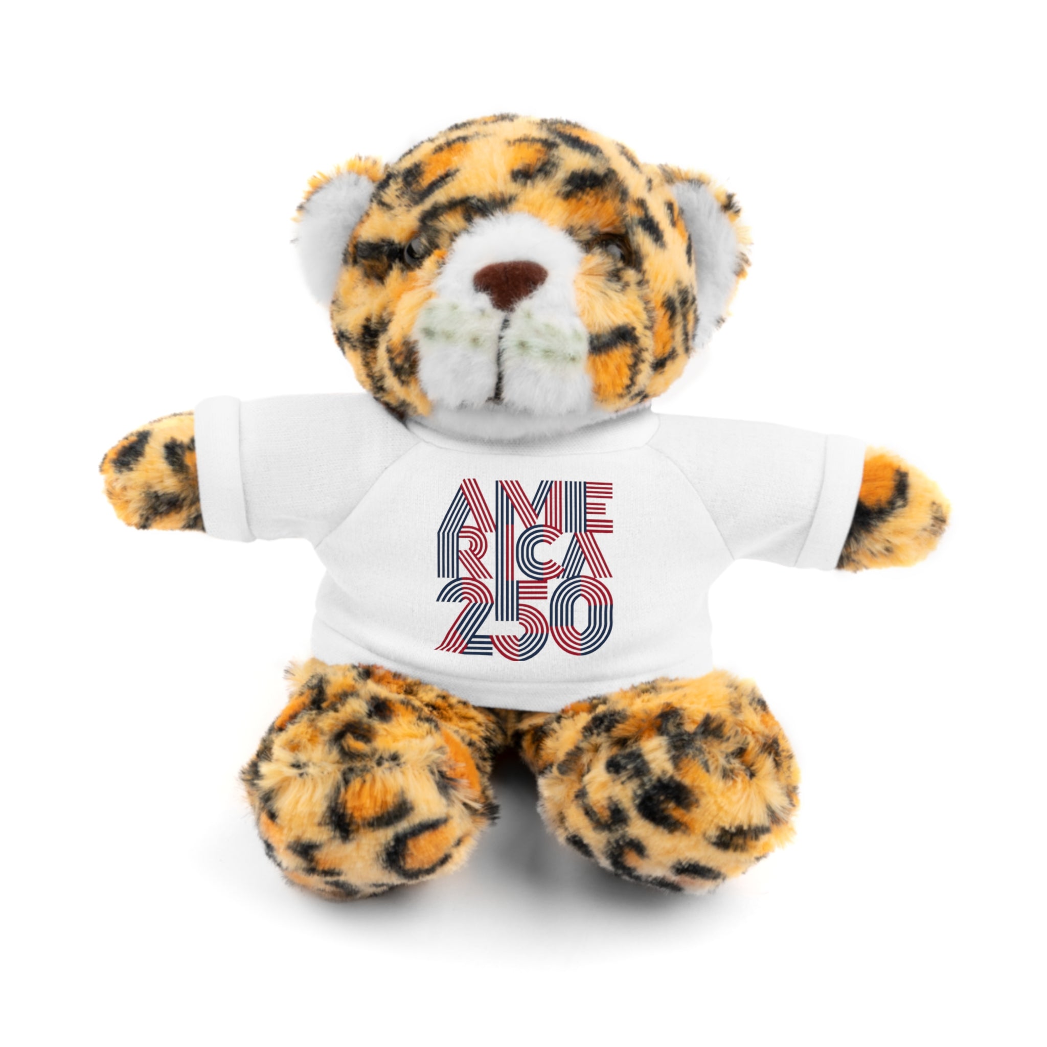 America 250 Teddy Bear plush | Patriotic stuffed animal with tee