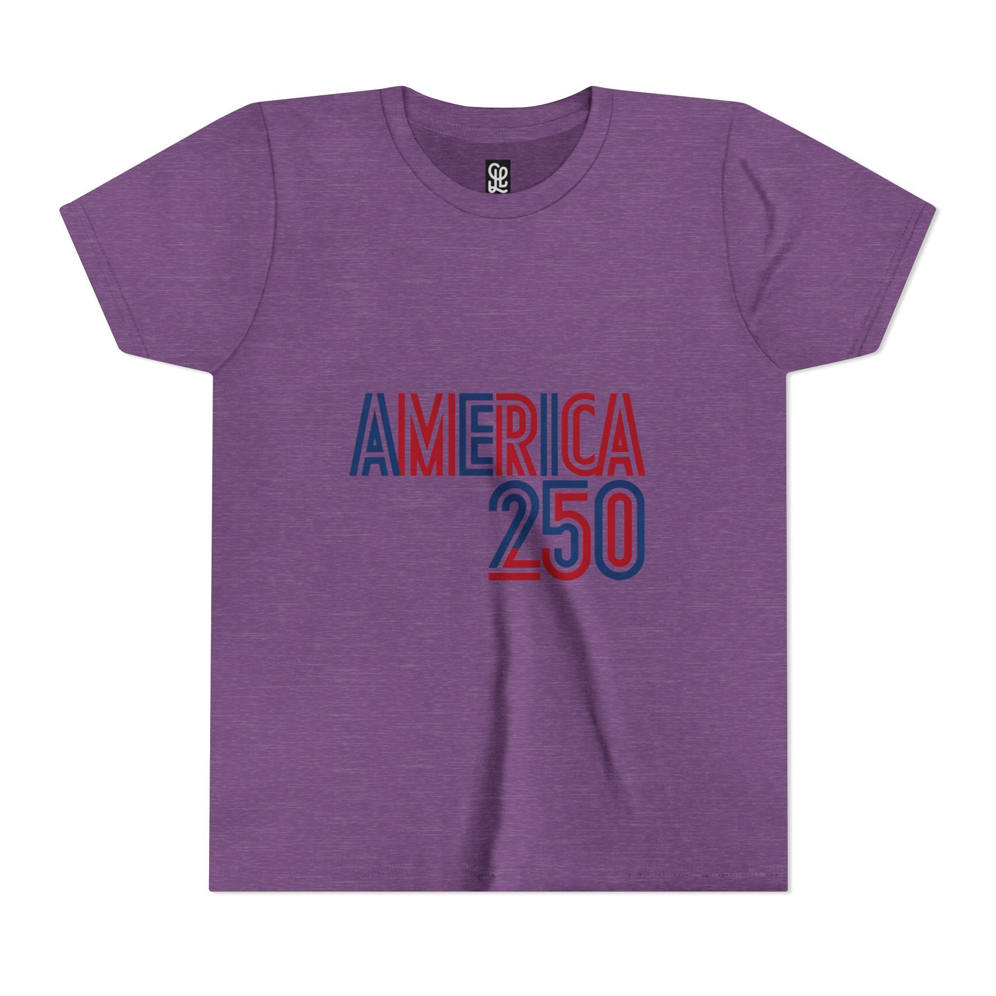America 250 Youth Tee | Patriotic USA Flag Independence Day