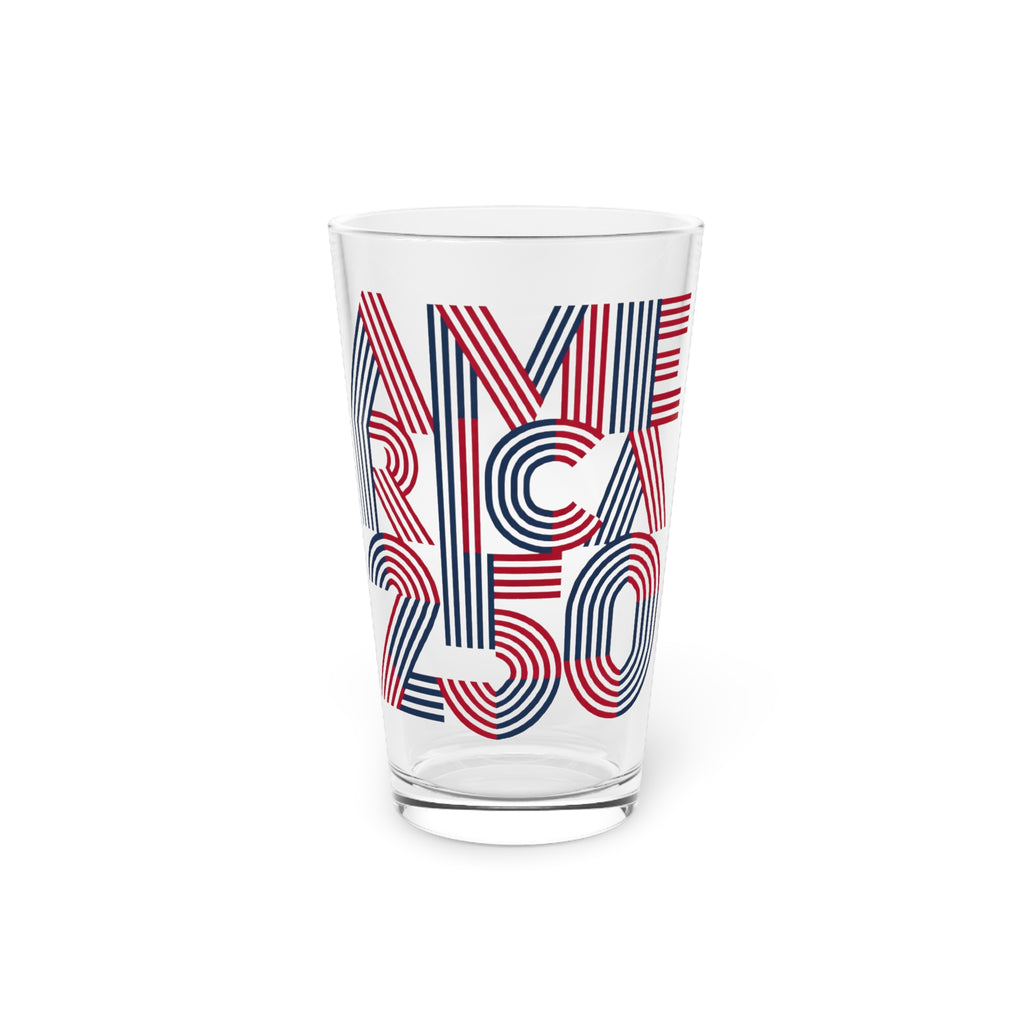 Pint Glass — America 250 Patriotic 16oz Beer Pint